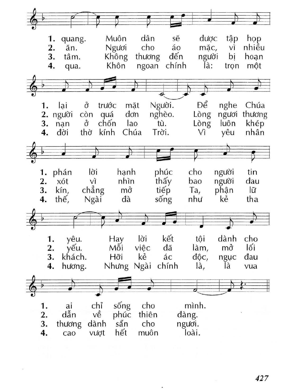 Page 2 of Sheet music PDF Chúa xét xử (Mt. 25) - Huy Hoàng