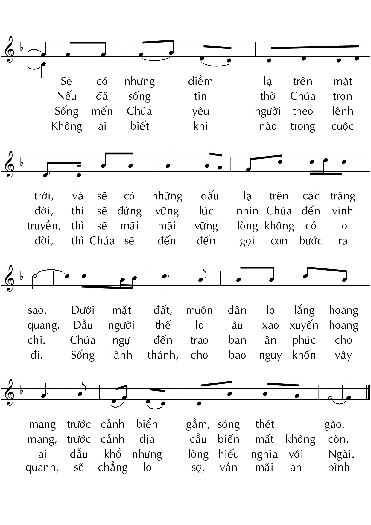 Page 2 of Sheet music PDF Hãy thức tỉnh canh phòng - Huy Hoàng