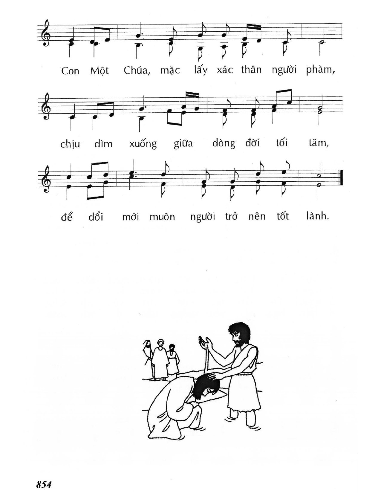 Page 2 of Sheet music PDF Chúa chịu Phép Rửa - Huy Hoàng