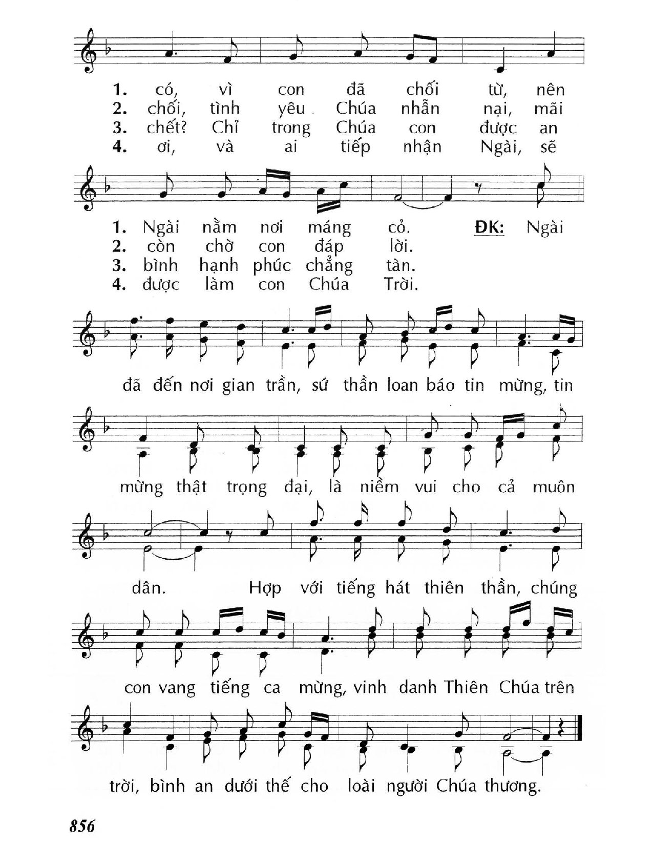 Page 2 of Sheet music PDF Chúa đã đến - Huy Hoàng
