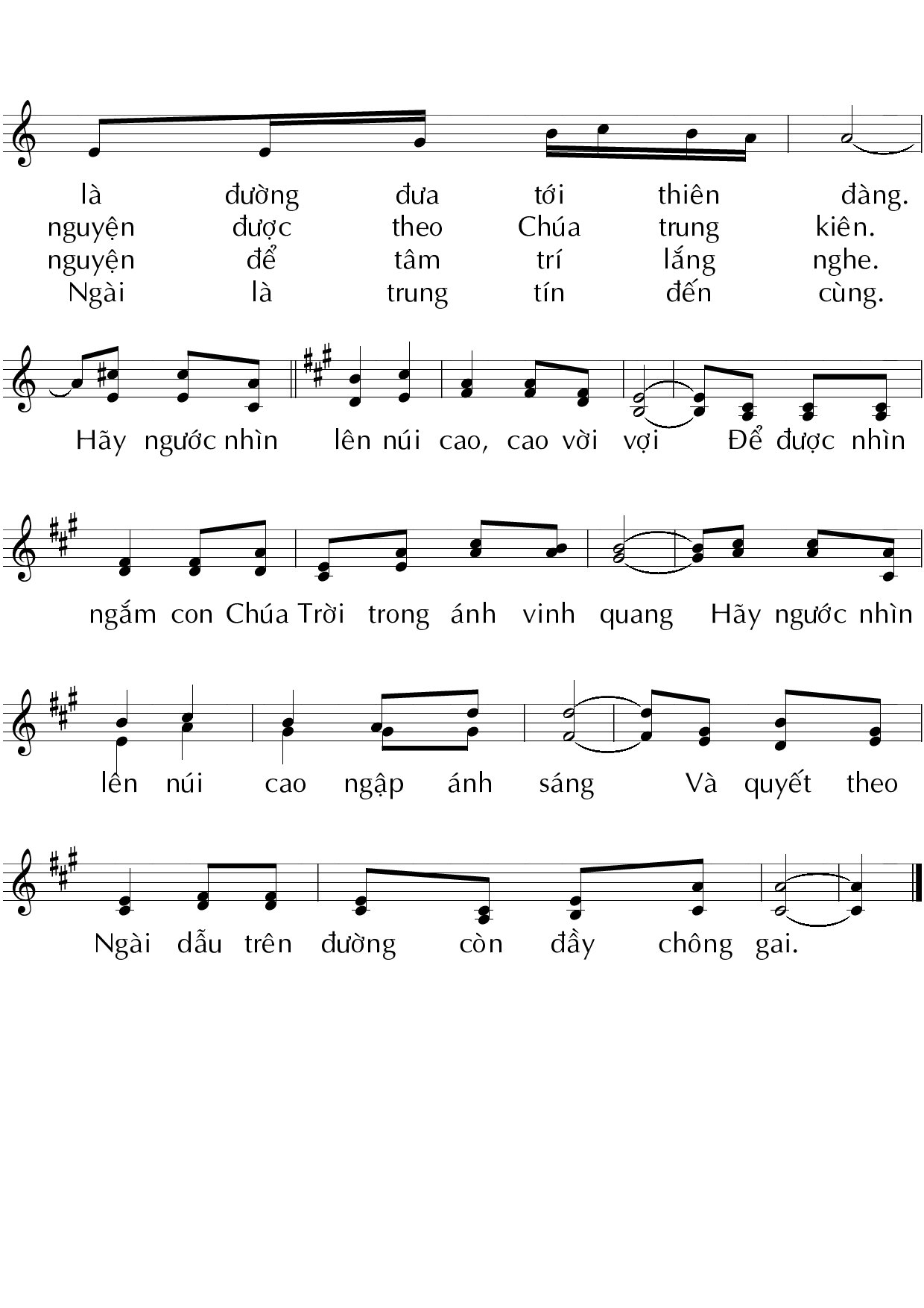 Page 2 of Sheet music PDF Hãy ngước nhìn lên - Huy Hoàng