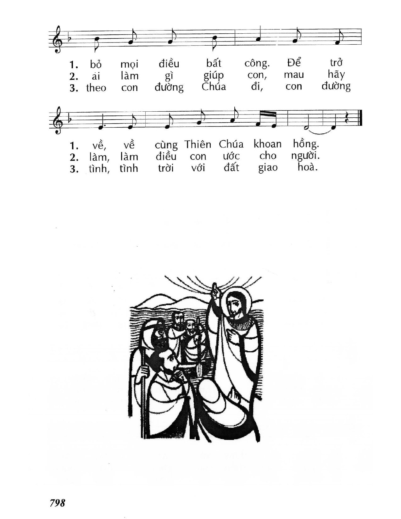 Page 2 of Sheet music PDF Hãy trở về cùng Thiên Chúa - Huy Hoàng