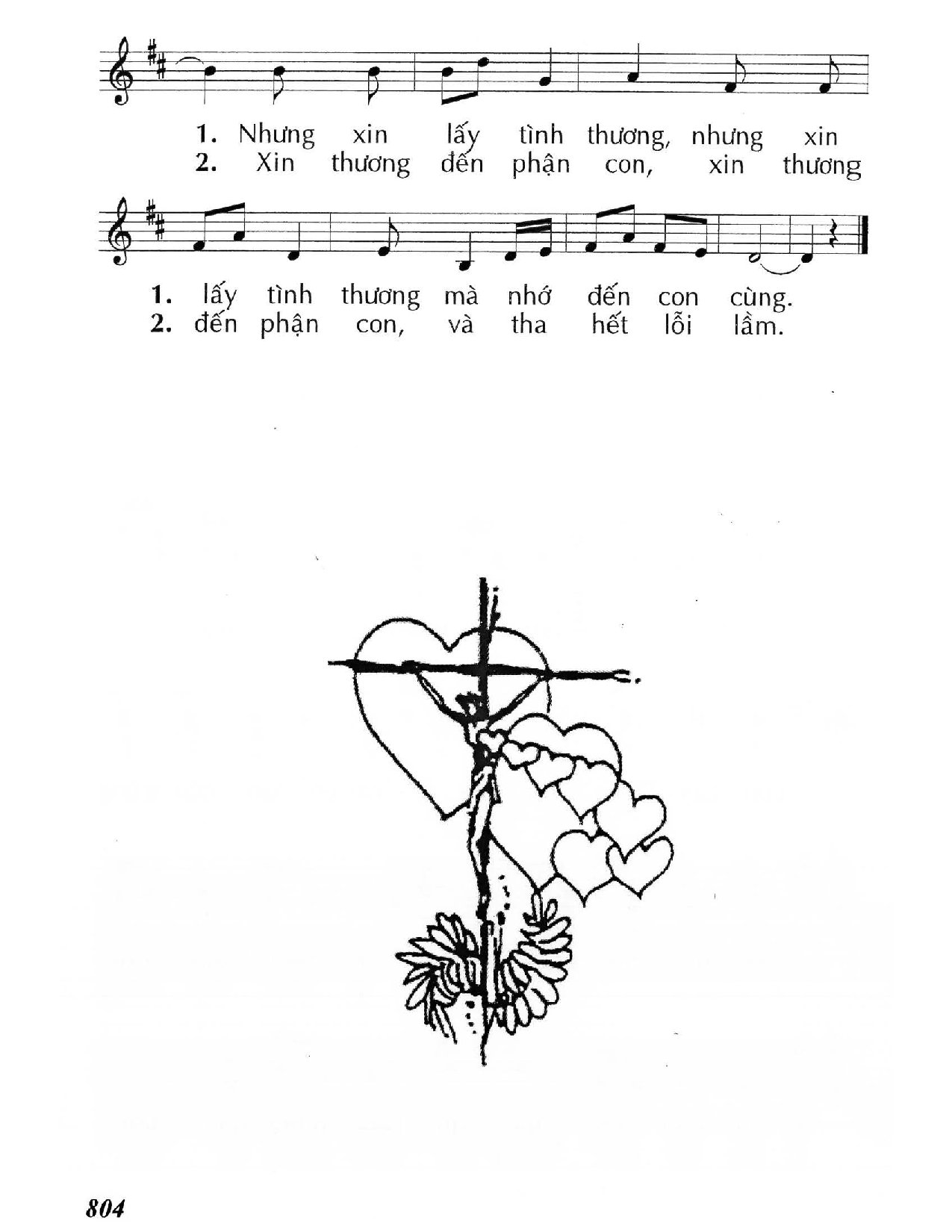 Page 2 of Sheet music PDF Lạy Chúa, xin nhớ lại - Huy Hoàng