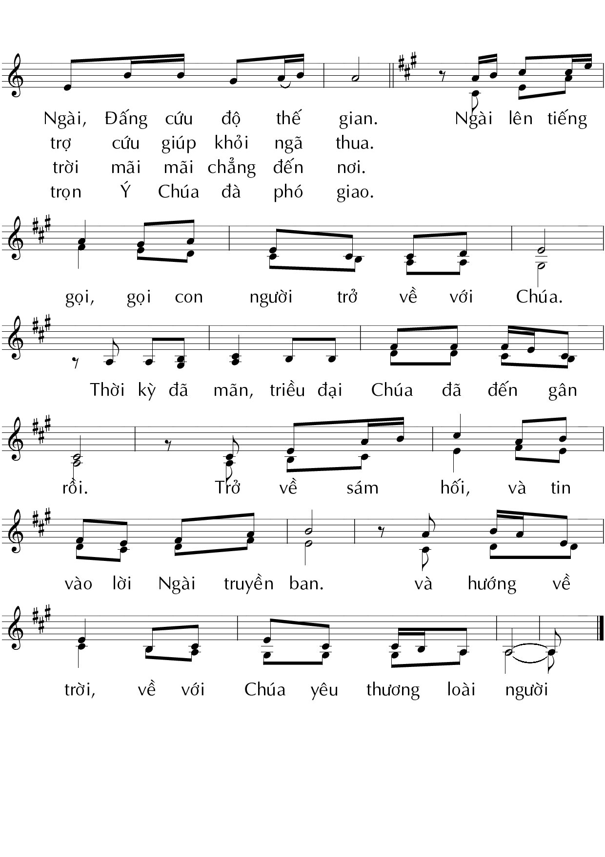 Page 2 of Sheet music PDF Trở về sám hối - Huy Hoàng
