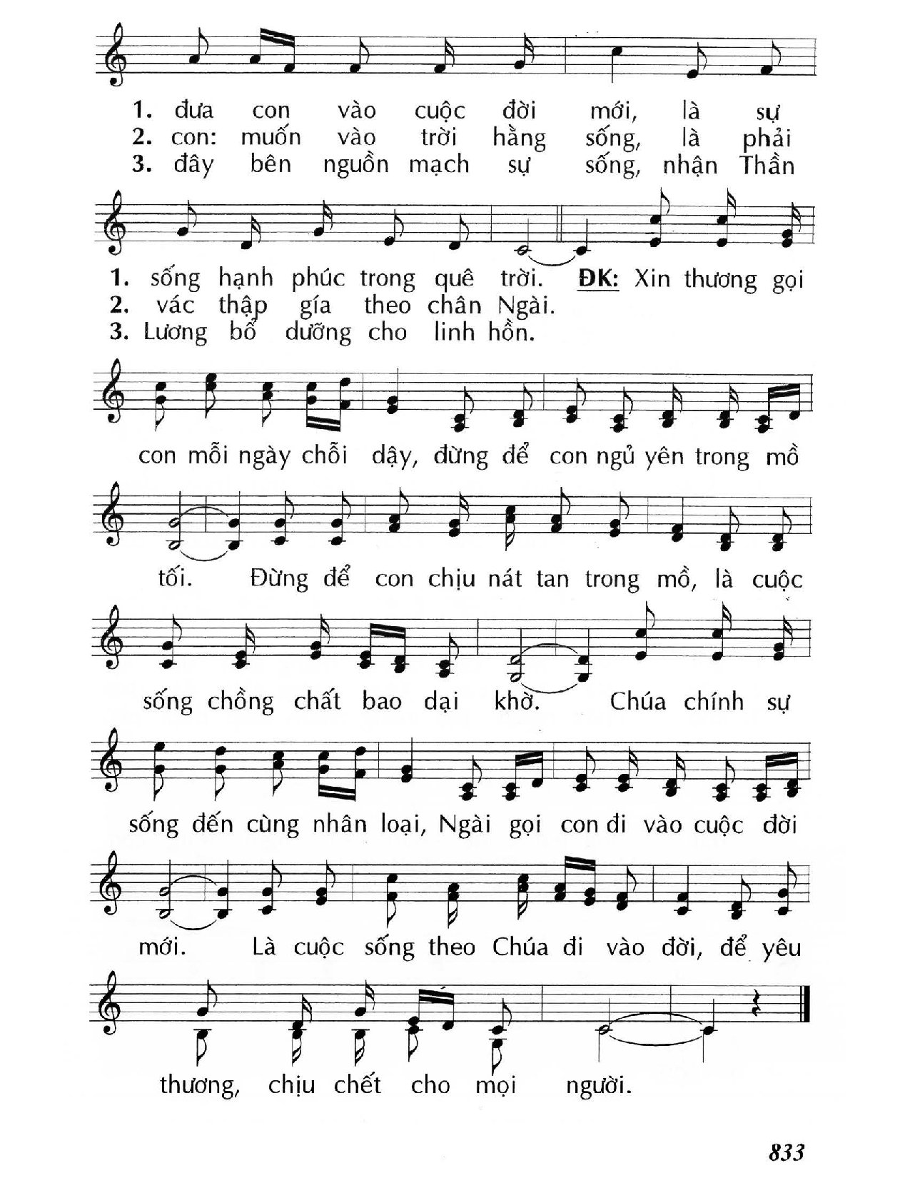 Page 2 of Sheet music PDF Xin gọi con trỗi dậy  - Huy Hoàng