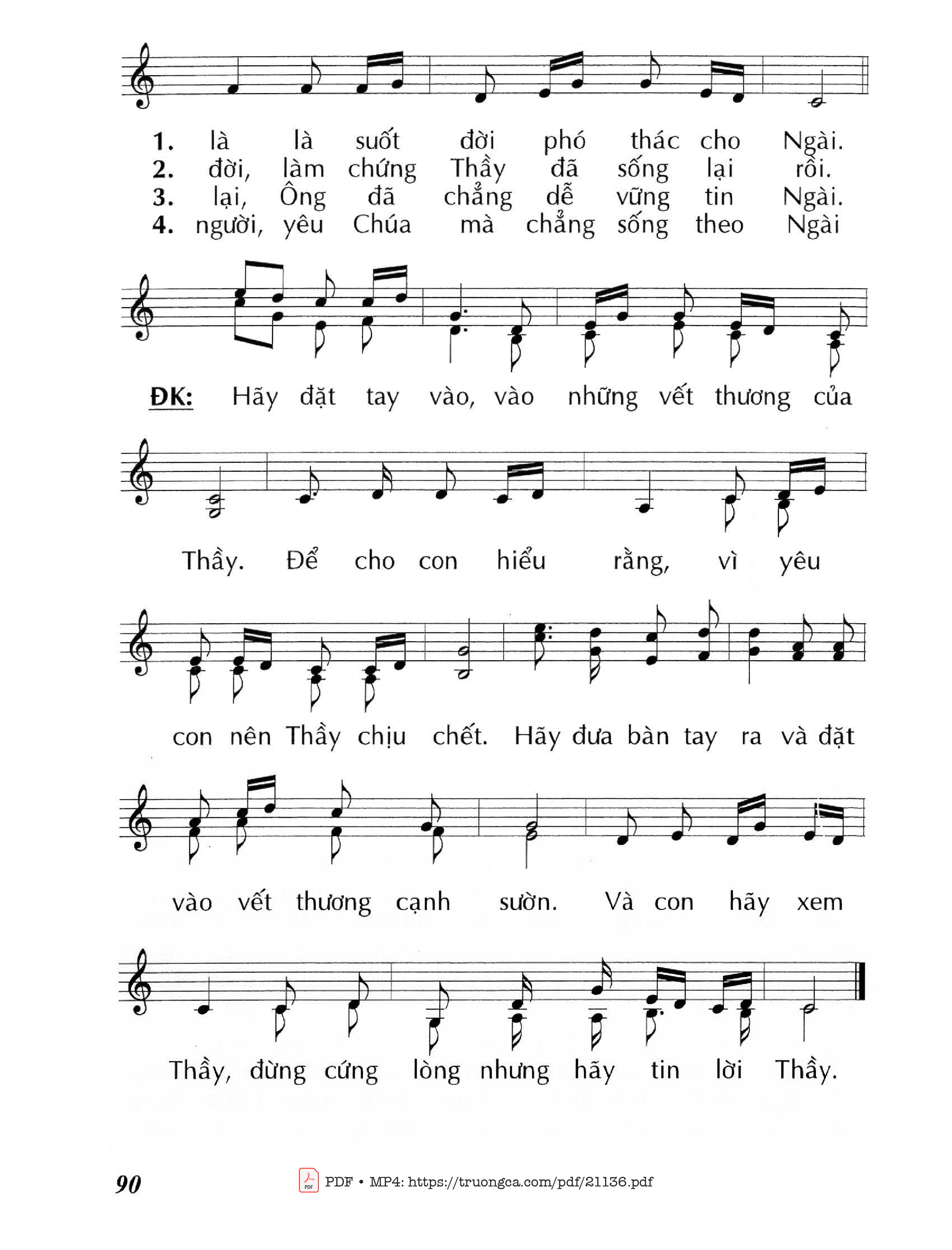 Page 2 of Sheet music PDF Con thường như Tôma - Huy Hoàng