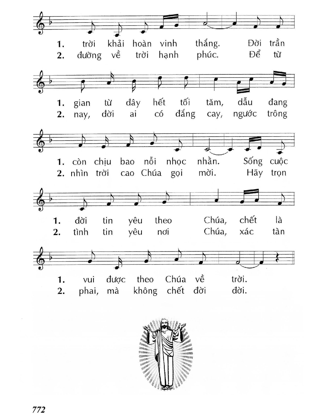 Page 2 of Sheet music PDF Chúa lên trời - Huy Hoàng