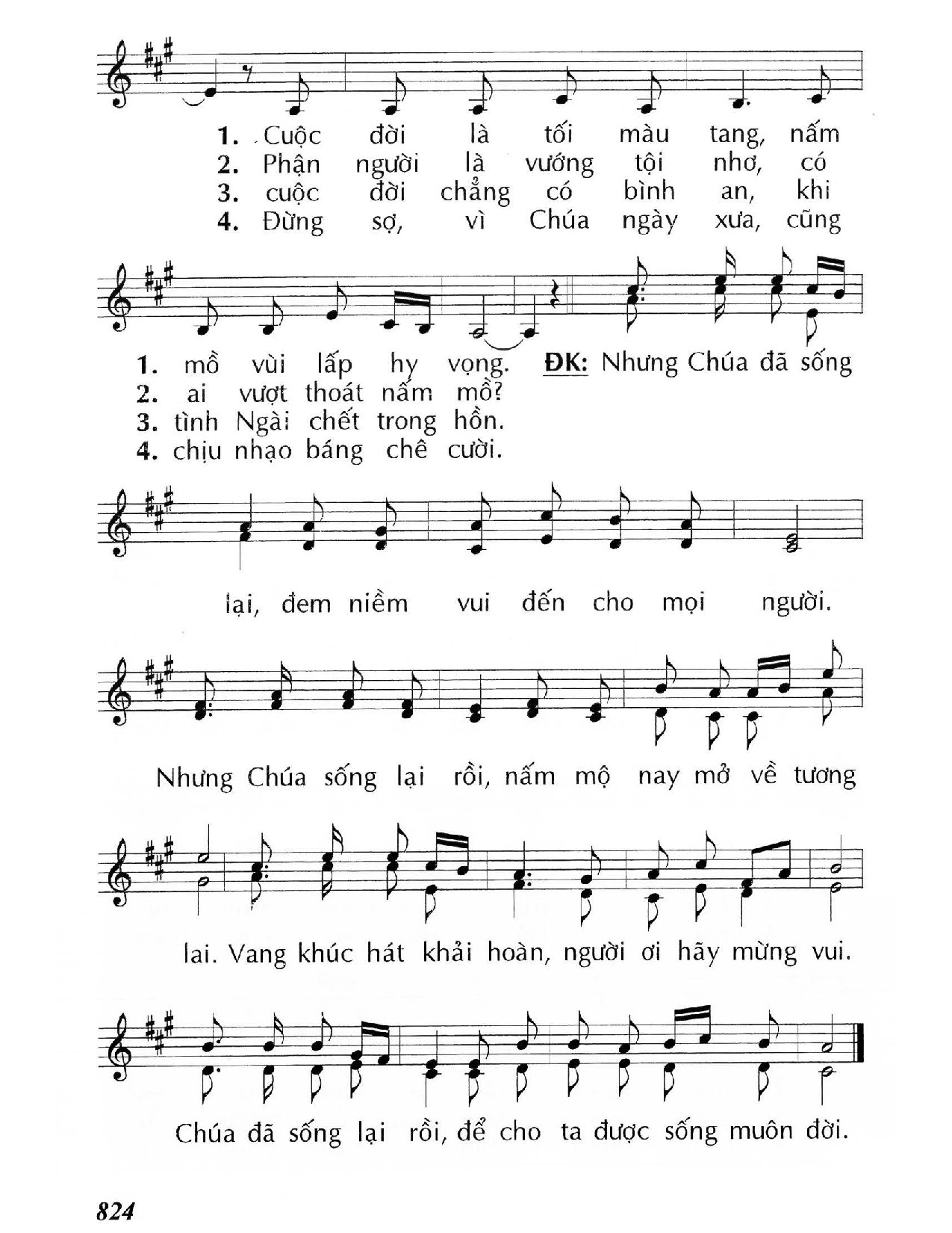Page 2 of Sheet music PDF Nhưng Chúa đã sống lại - Huy Hoàng
