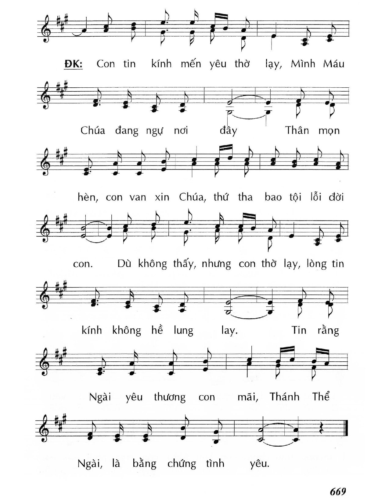 Page 2 of Sheet music PDF Con tin kính - Huy Hoàng
