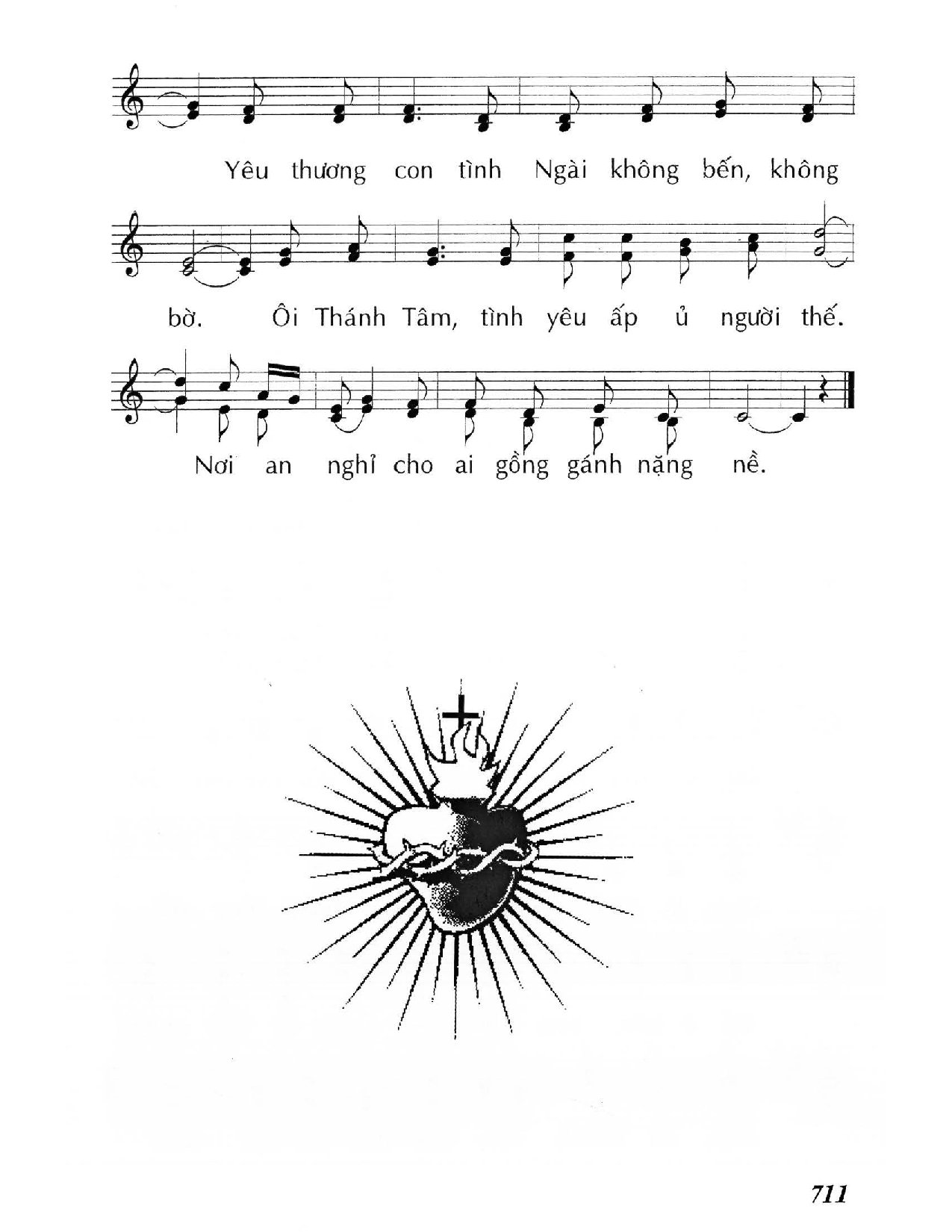 Page 2 of Sheet music PDF Tình yêu Thánh Tâm - Huy Hoàng