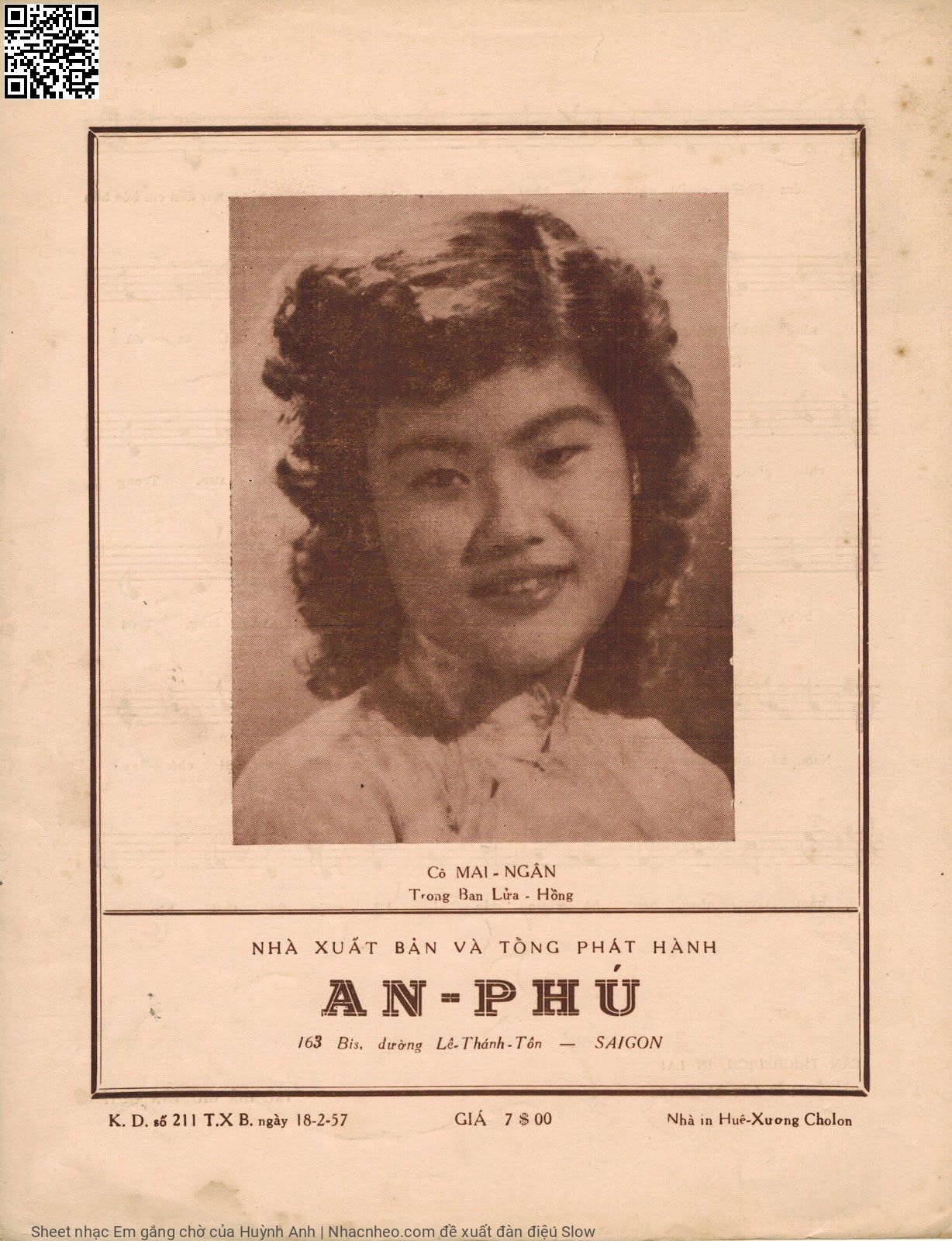 Page 4 of Sheet music PDF Em gắng chờ - Huỳnh Anh