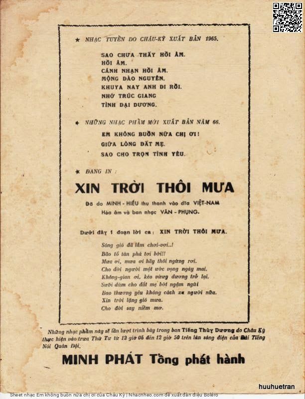 Page 4 of Sheet music PDF Em không buồn nữa chị ơi - Châu Kỳ