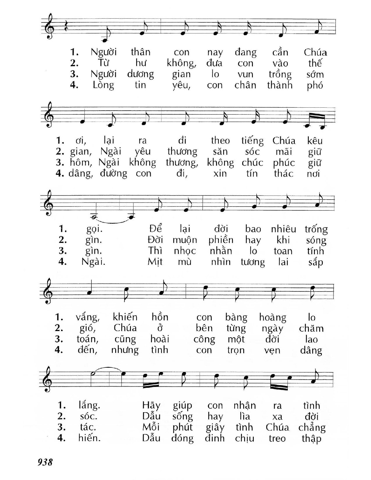 Page 2 of Sheet music PDF Vâng ý Chúa nhiệm mầu - Huy Hoàng