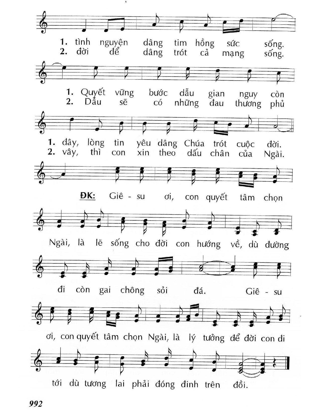 Page 2 of Sheet music PDF Giêsu, lý tưởng của con - Huy Hoàng