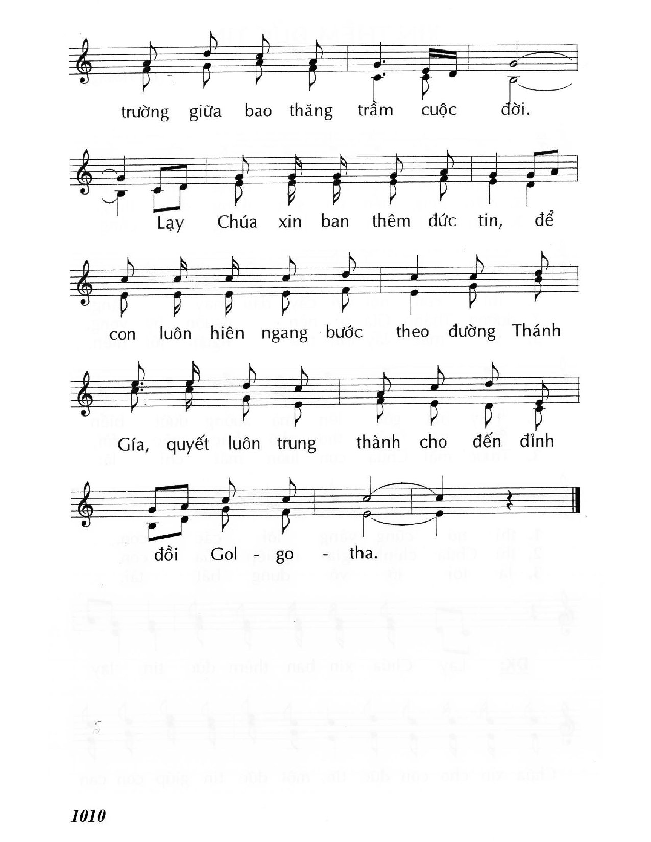 Page 2 of Sheet music PDF Xin thêm đức tin  - Huy Hoàng