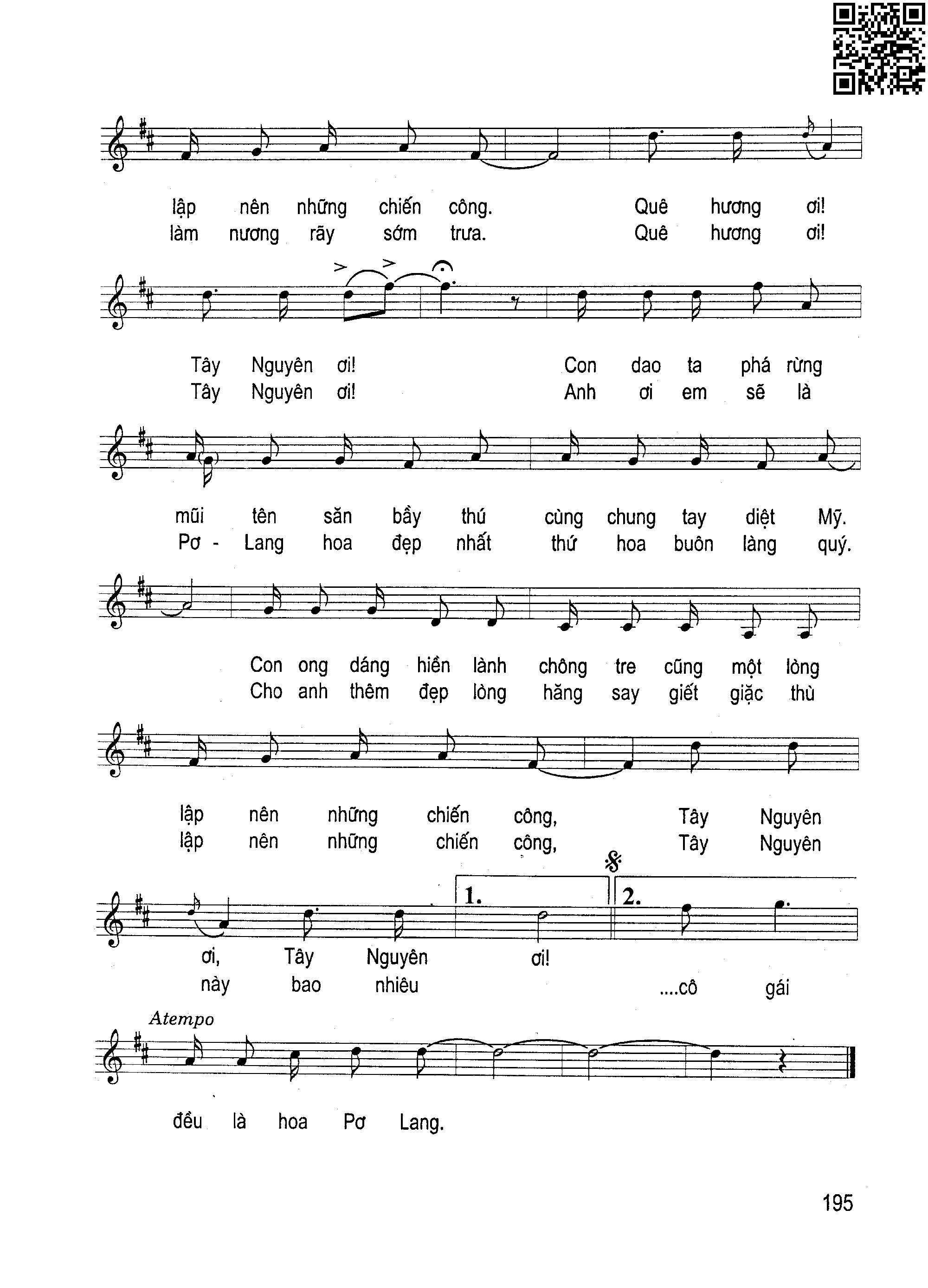 Page 3 of Sheet music PDF Em là hoa pơ lang - Đức Minh