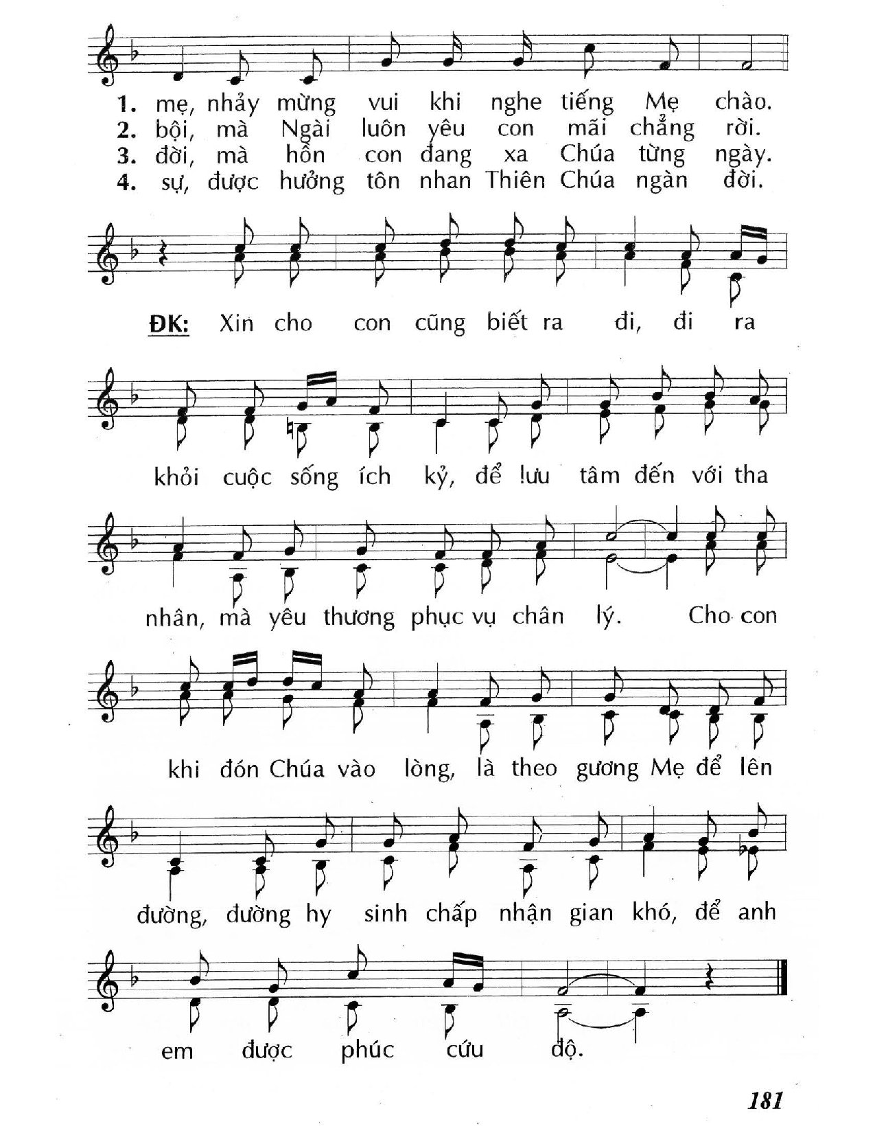 Page 2 of Sheet music PDF Cưu mang Chúa trong lòng (Lc 1, 39-45) – Chúa Nhật 4 Mùa Vọng/C. - Huy Hoàng