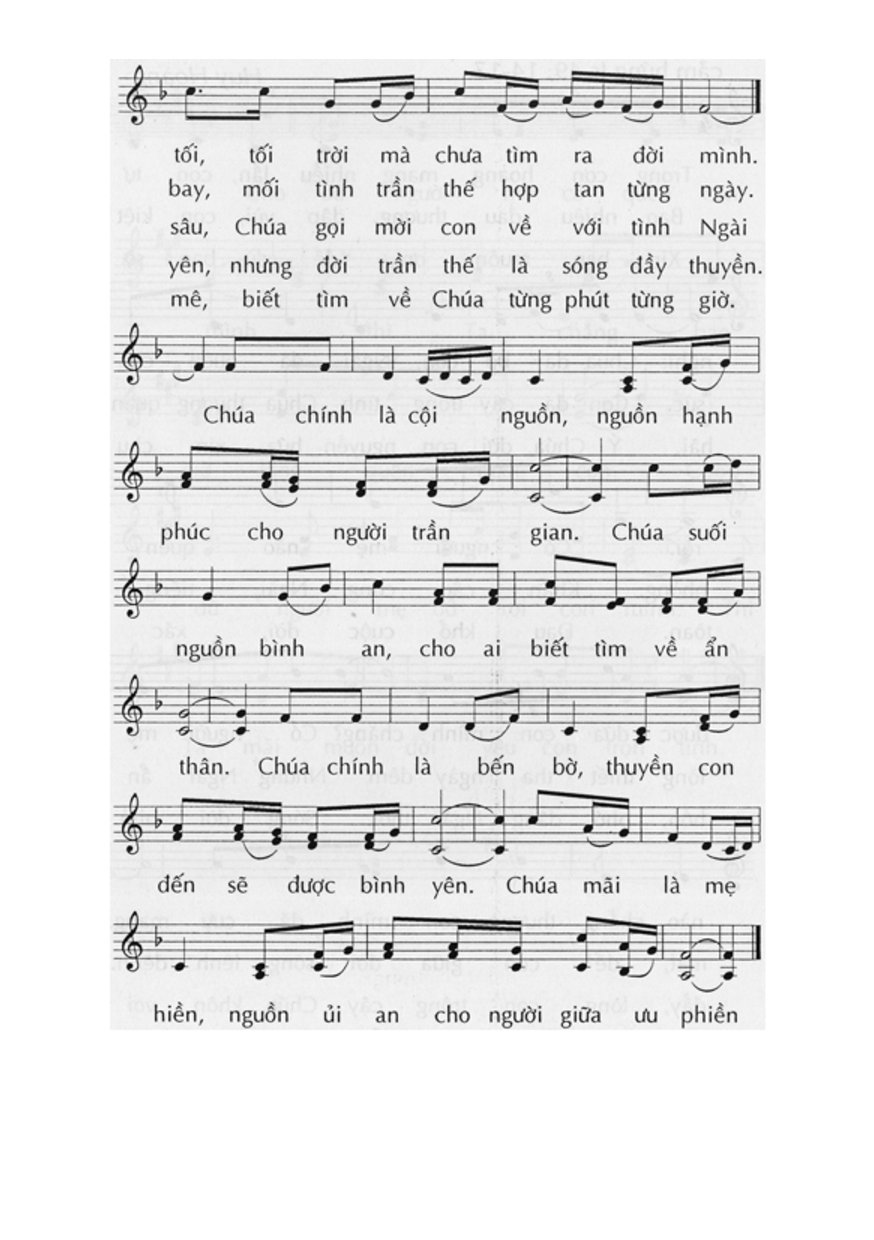 Page 2 of Sheet music PDF Chúa là hạnh phúc – Huy Hoàng - Huy Hoàng