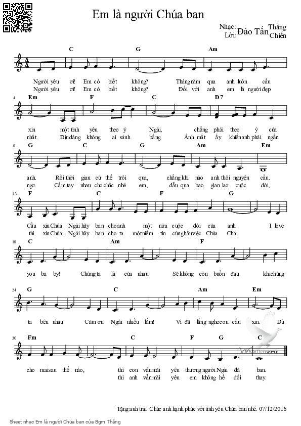 Người yêu ơi Em có biết không, Trang 1