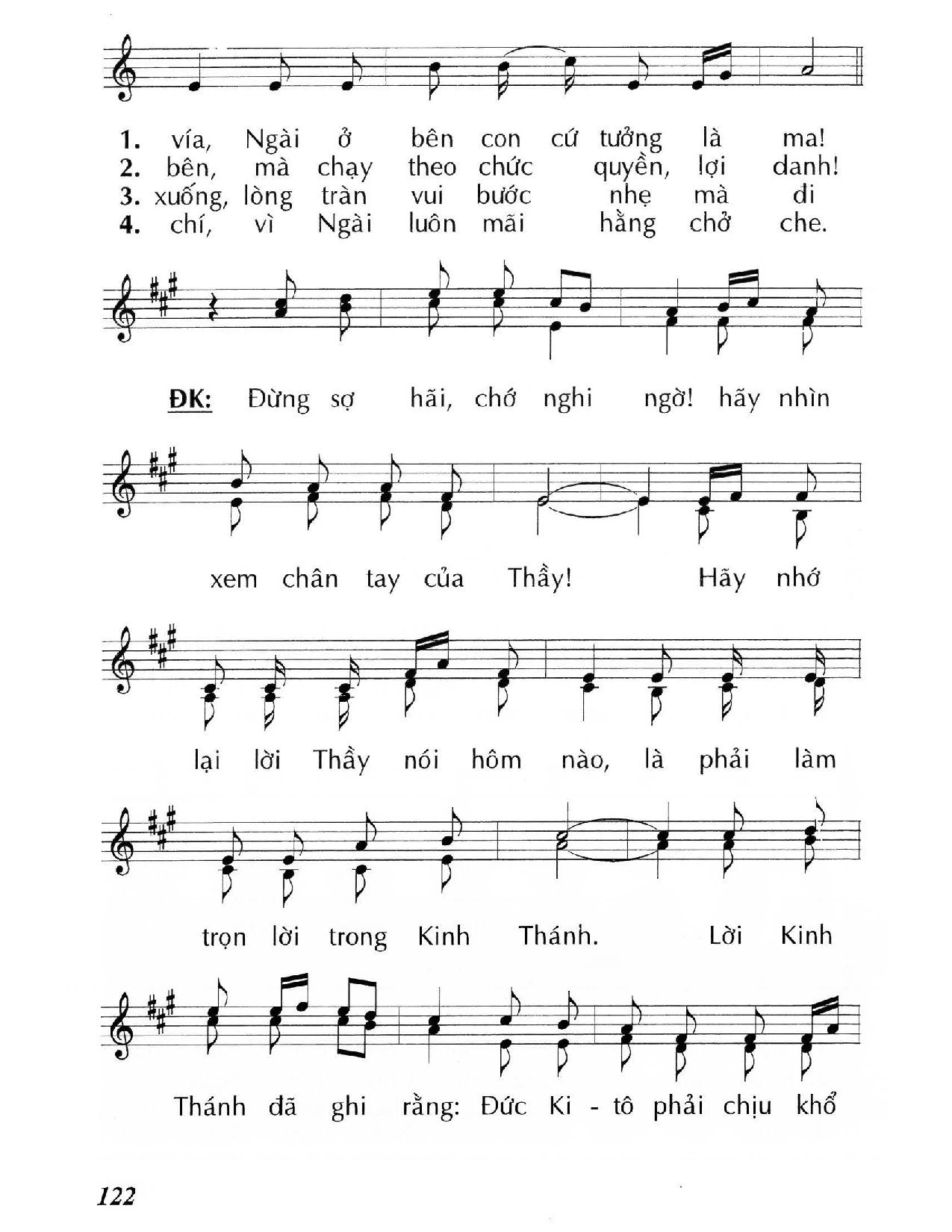 Page 2 of Sheet music PDF Đừng sợ hãi, chớ nghi ngờ (Lc 24, 35-48) – Chúa Nhật 3 Phục Sinh/B. - Huy Hoàng