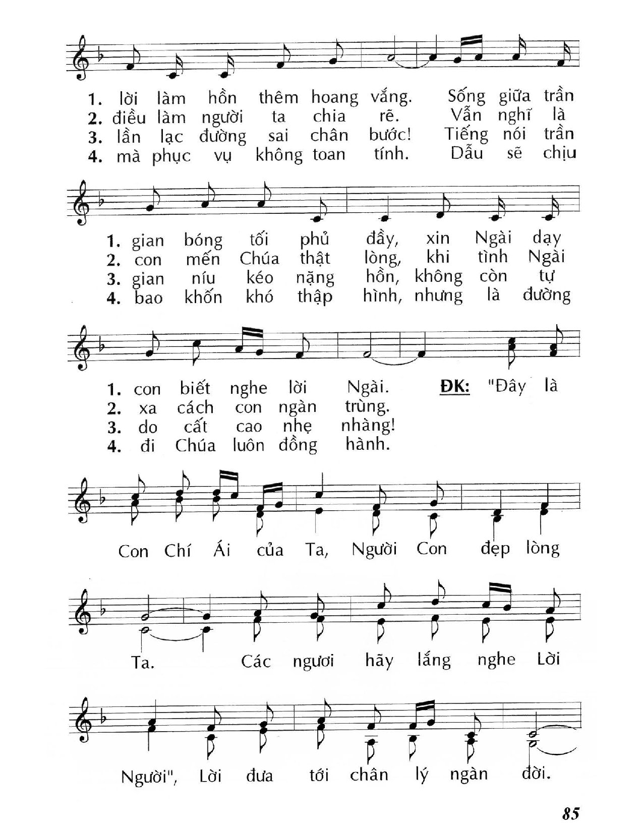 Page 2 of Sheet music PDF Hãy nghe Lời Chúa (Mc 9, 2-10) – Chúa Nhật 2 Mùa Chay/B. - Huy Hoàng