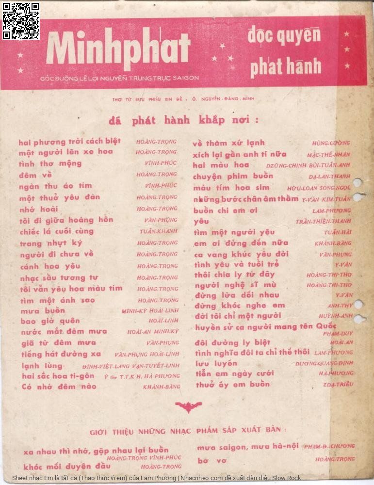 Page 4 of Sheet music PDF Em là tất cả (Thao thức vì em) - Lam Phương