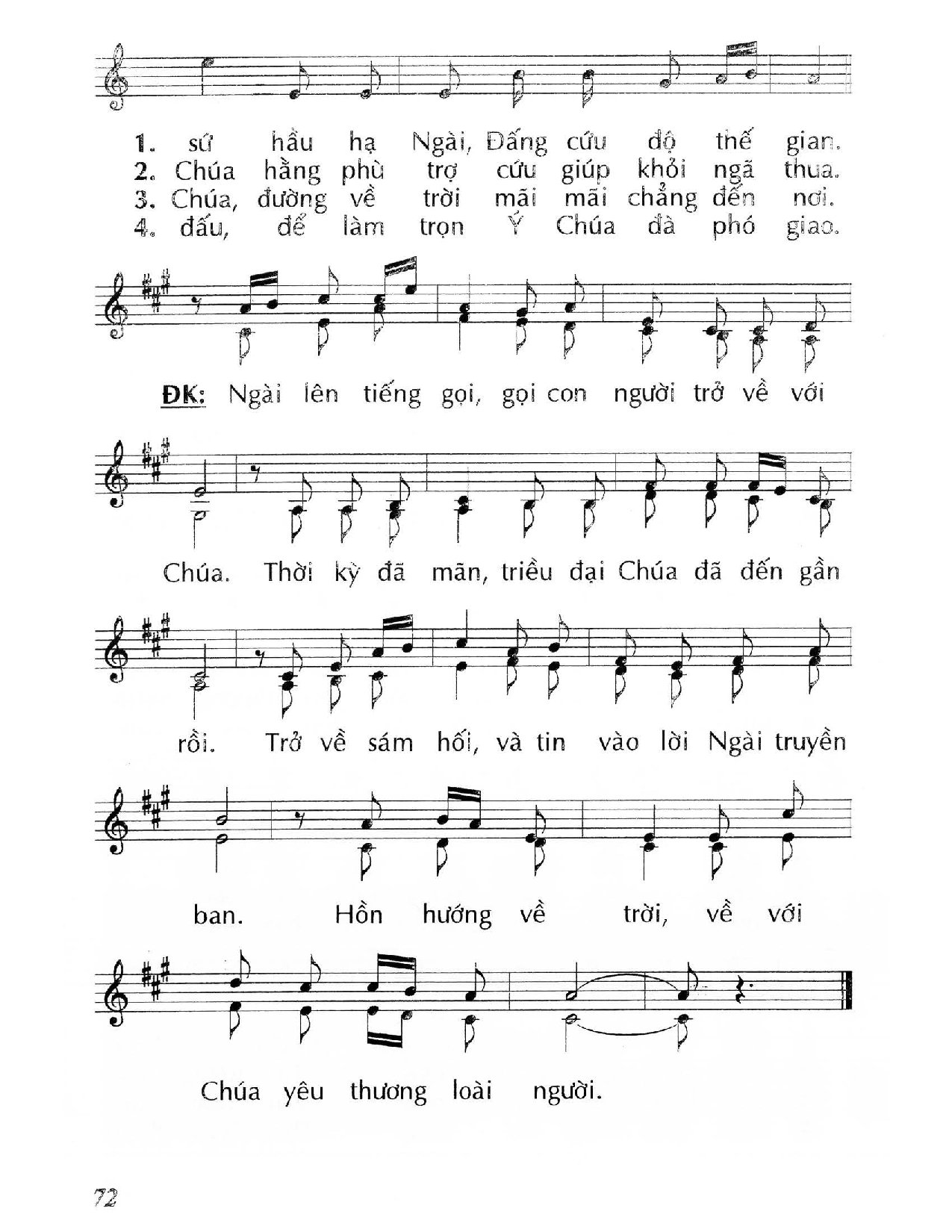 Page 2 of Sheet music PDF Hãy trở về sám hối (Mc 1, 12-15) – Chúa Nhật 1 Mùa Chay/B. - Huy Hoàng
