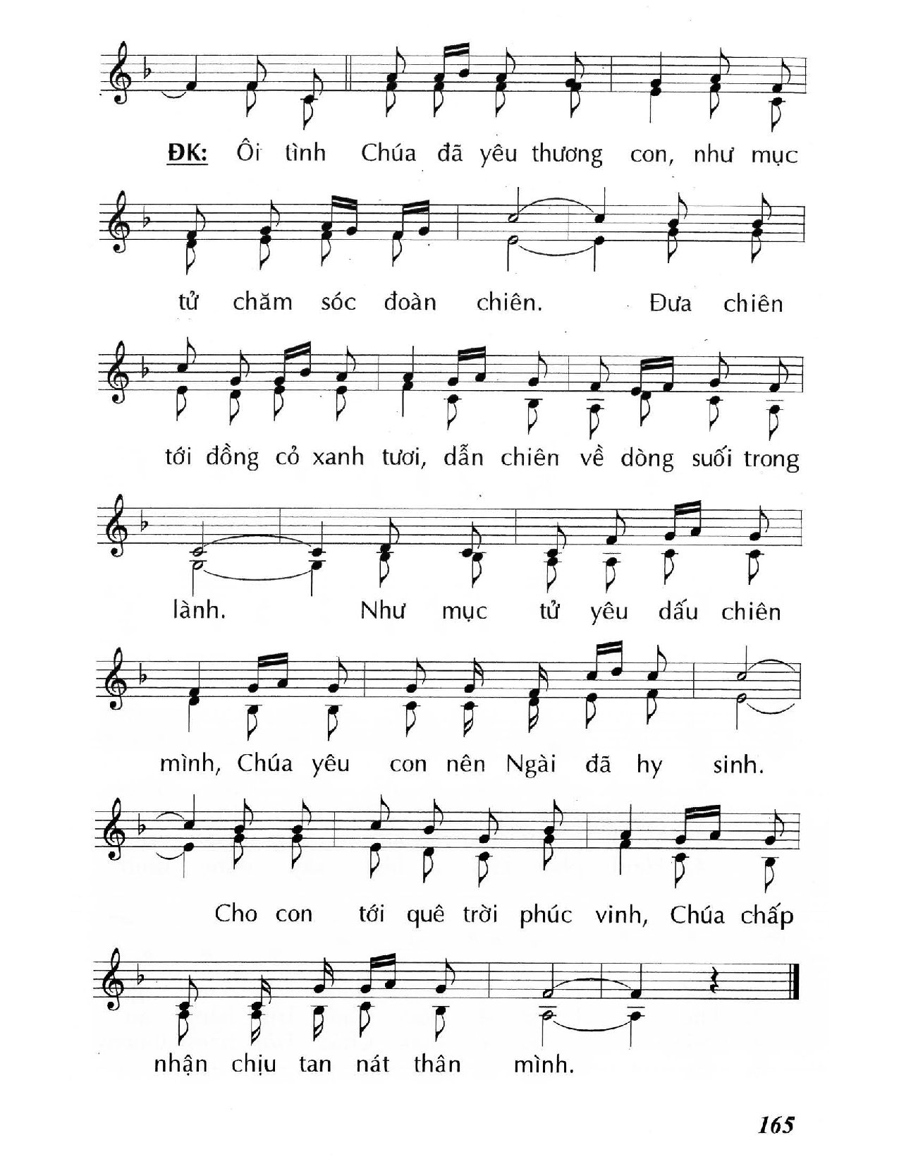 Page 2 of Sheet music PDF Mục tử yêu chiên (Ga 10, 27-30) – Chúa Nhật 4 Phục Sinh/C. - Huy Hoàng
