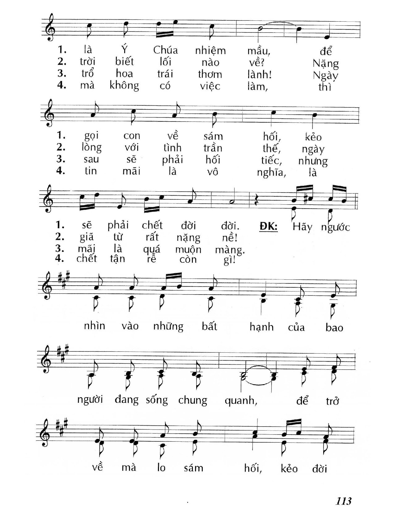 Page 2 of Sheet music PDF Sẽ chết nếu không sám hối (Lc 13, 1-9) – Chúa Nhật 3 Mùa Chay/C. - Huy Hoàng