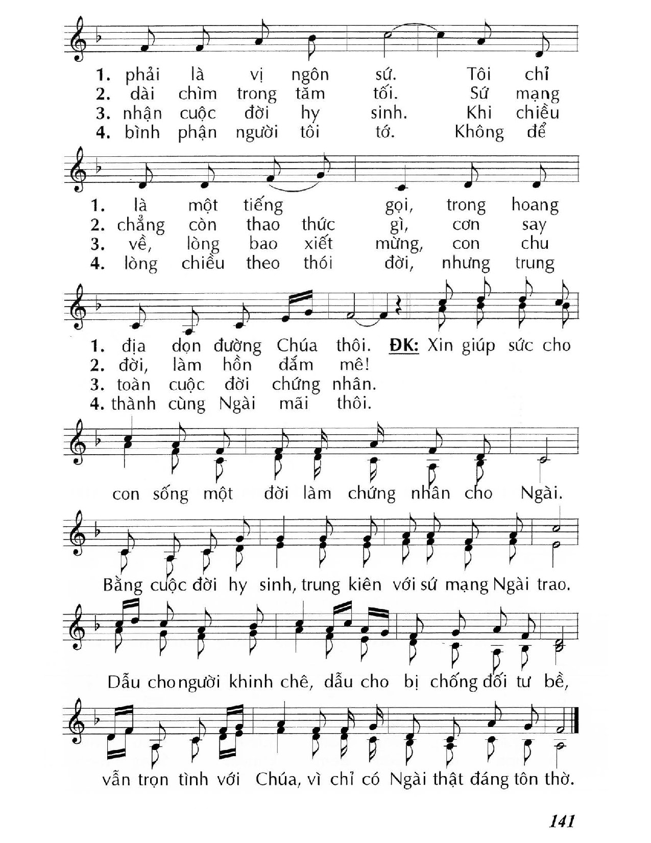 Page 2 of Sheet music PDF Sống đời chứng nhân (Ga 1, 6-8,19-28) – Chúa Nhật 3 Mùa Vọng/B. - Huy Hoàng