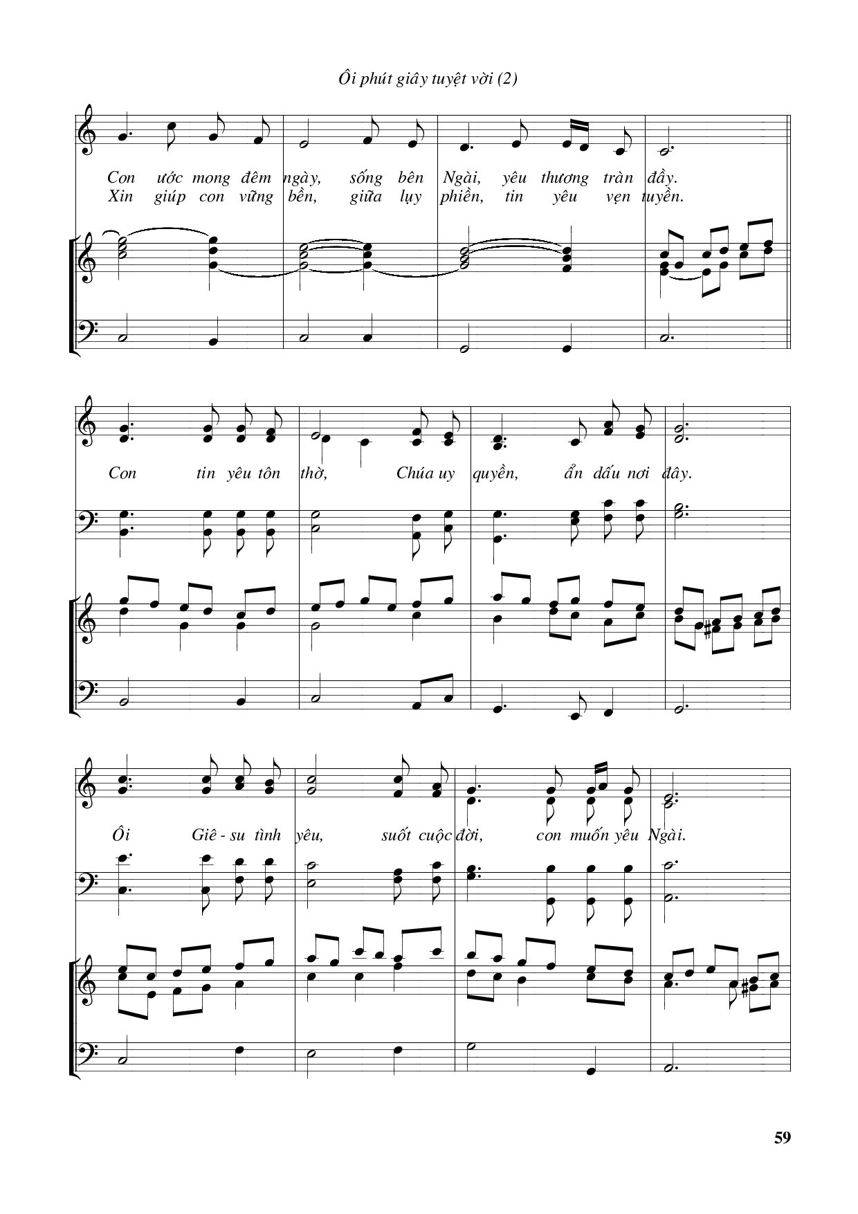 Page 2 of Sheet music PDF Ôi giây phút tuyệt vời – Huy Hoàng - Huy Hoàng