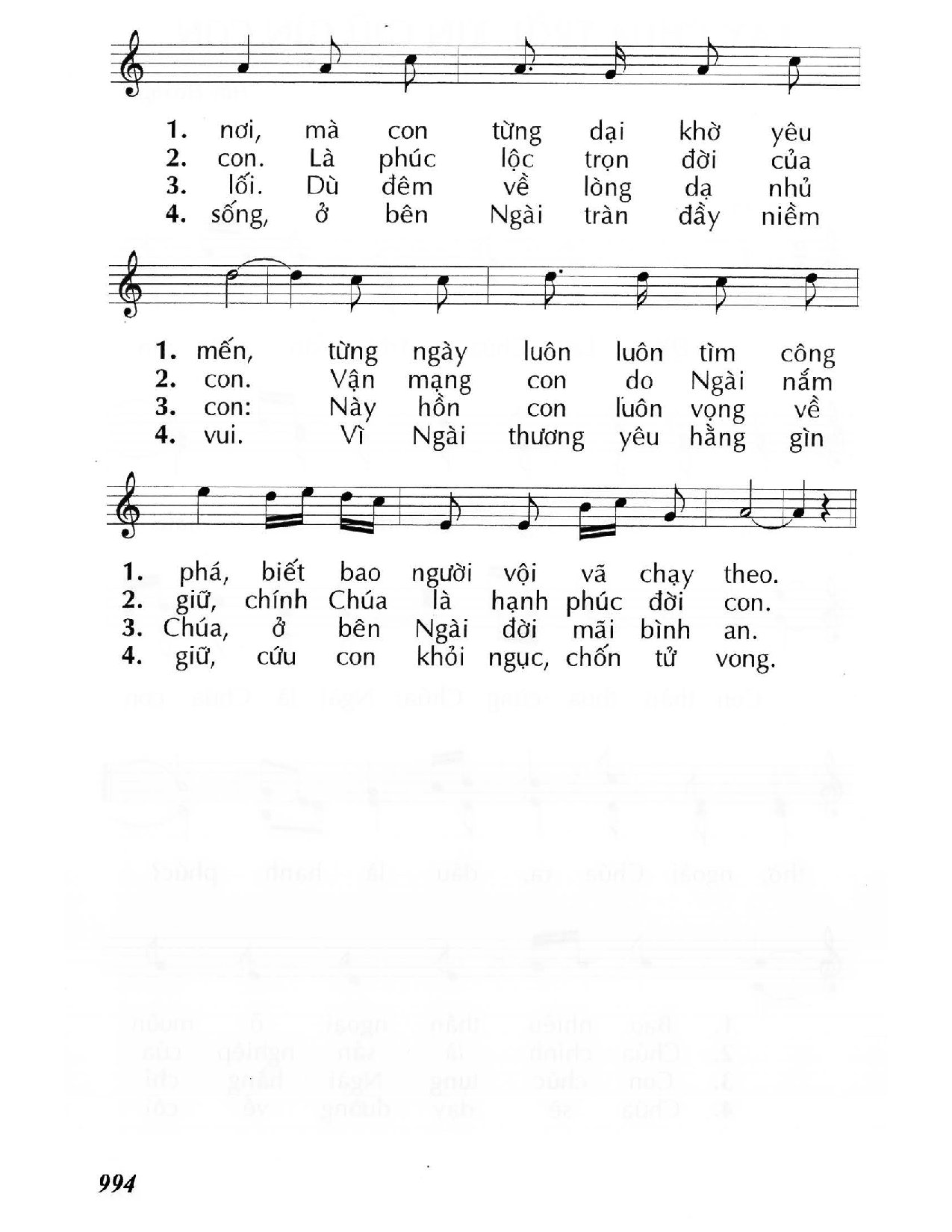 Page 2 of Sheet music PDF Lạy Chúa Trời, xin giữ gìn con (Thánh Vịnh 15) - Huy Hoàng