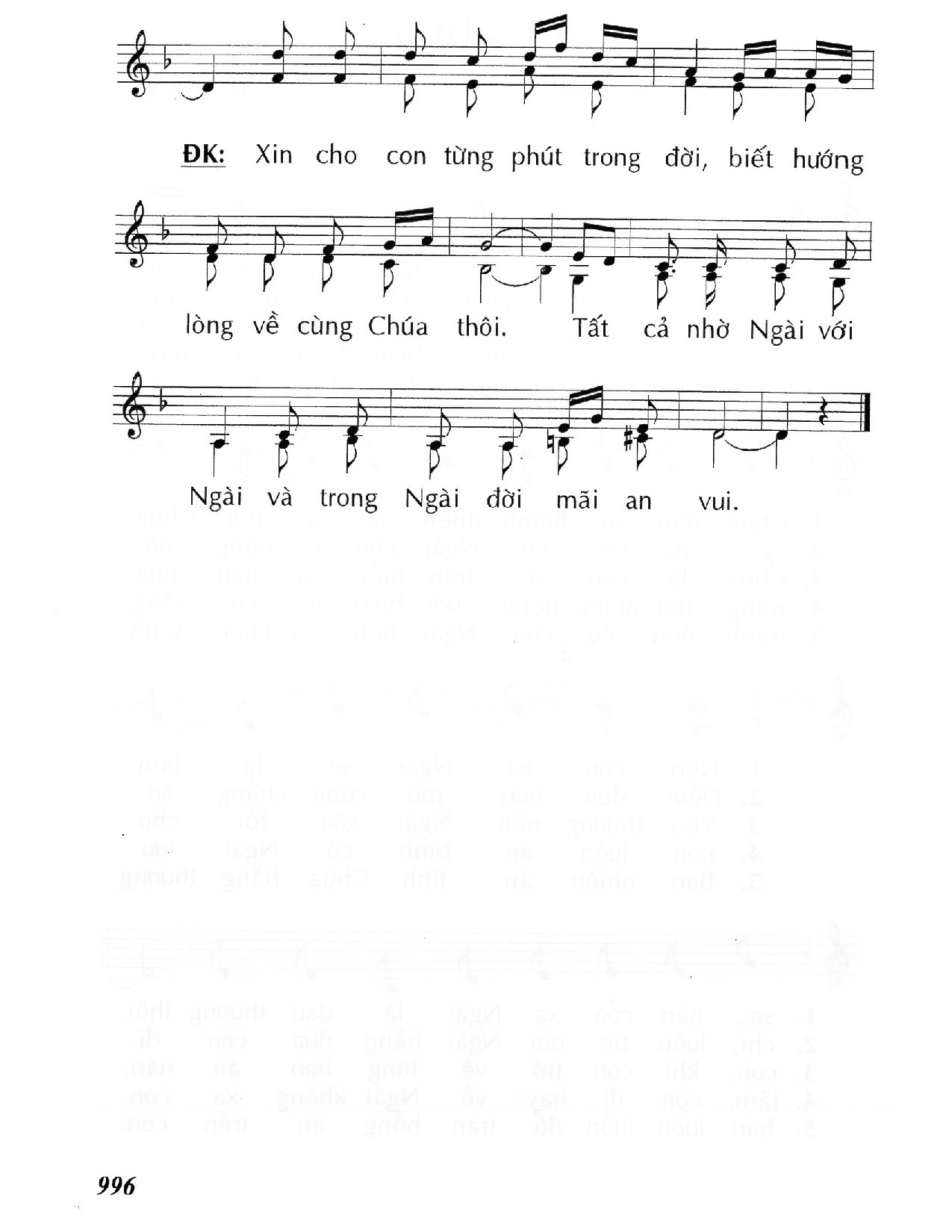 Page 2 of Sheet music PDF Nhờ Chúa - Huy Hoàng