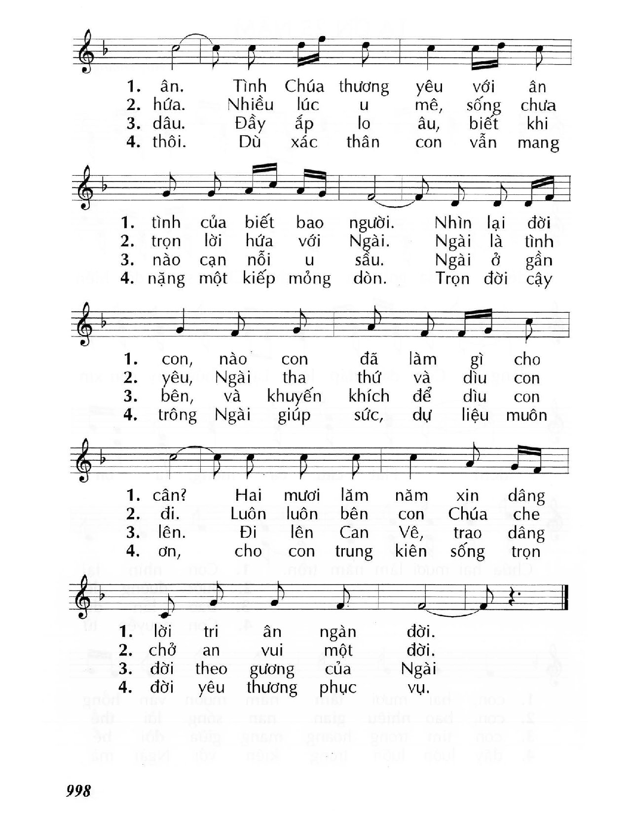 Page 2 of Sheet music PDF Tạ ơn 25 năm  - Huy Hoàng