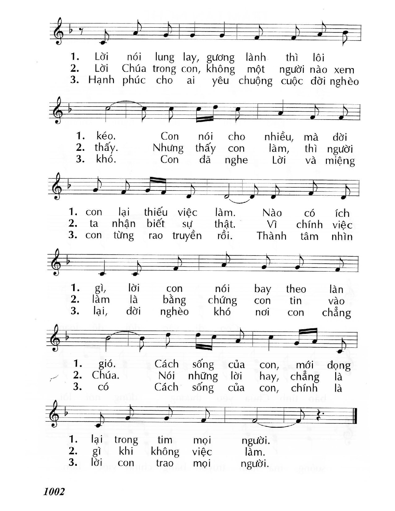 Page 2 of Sheet music PDF Trăm lần nghe (Mt 7,24-27) - Huy Hoàng