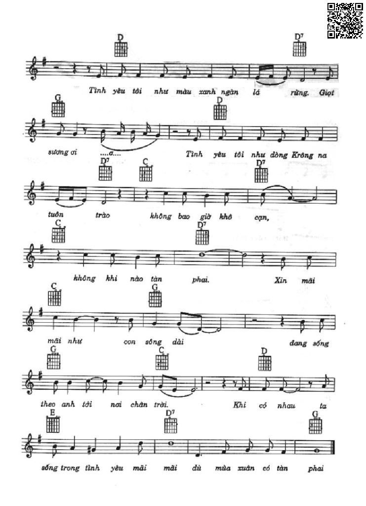 Page 2 of Sheet music PDF Em muốn sống bên anh trọn đời - Nguyễn Cường