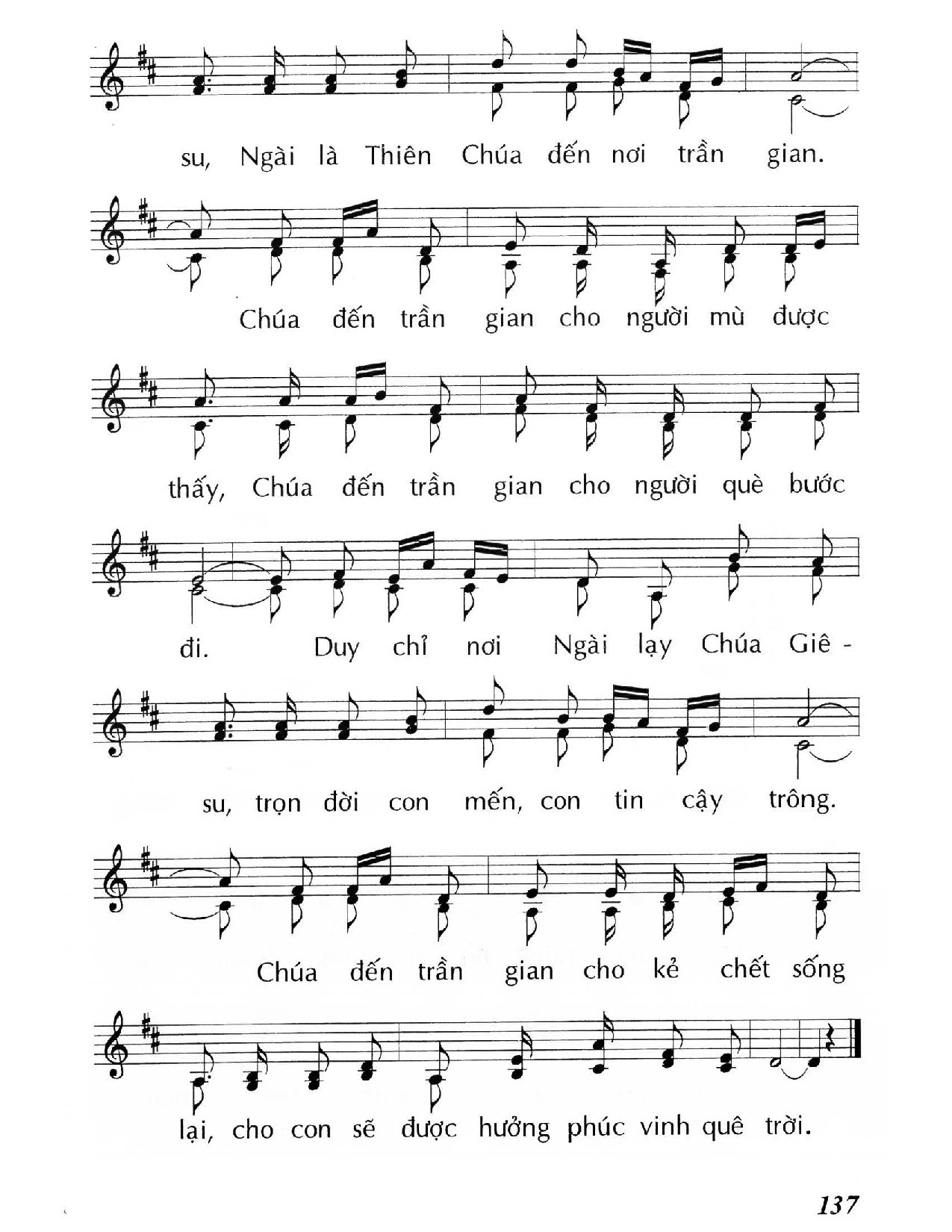 Page 2 of Sheet music PDF Con biết cậy ai   - Huy Hoàng