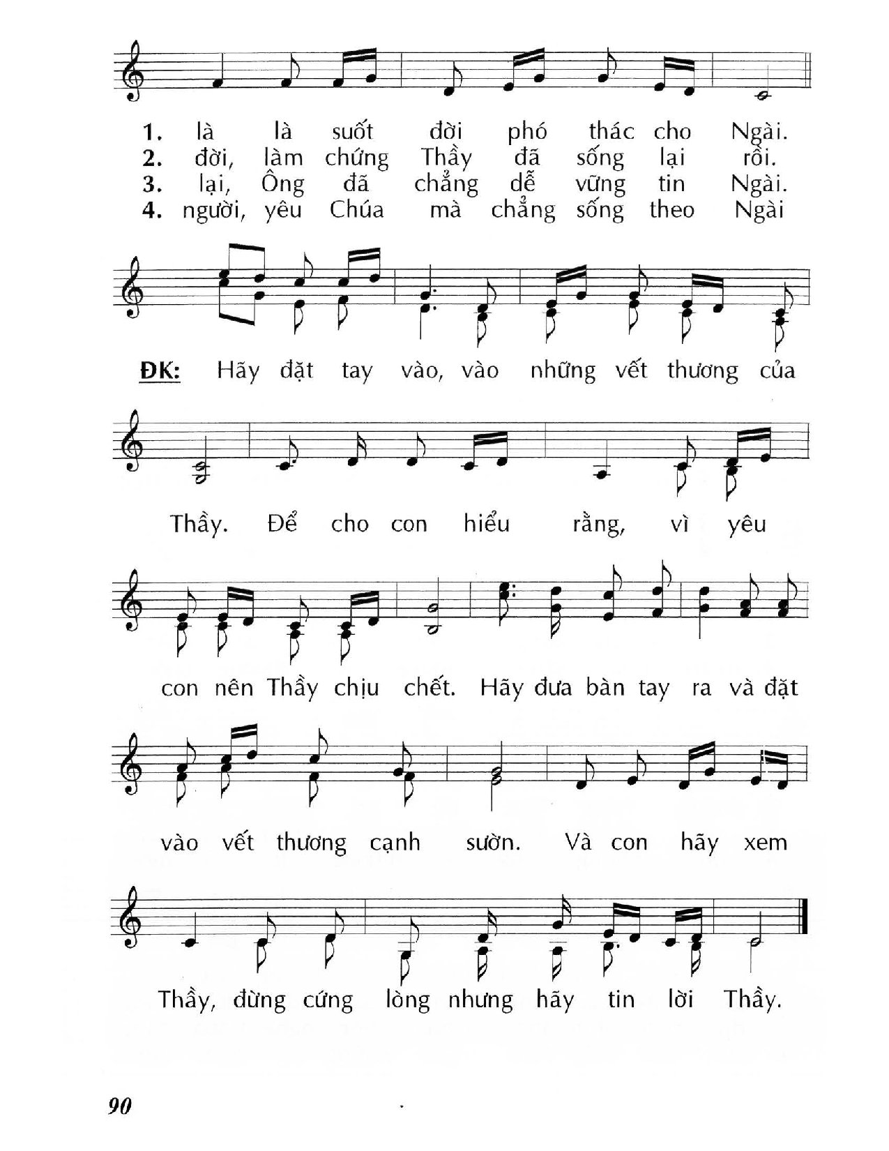 Page 2 of Sheet music PDF Con thường như Tô-ma  - Huy Hoàng
