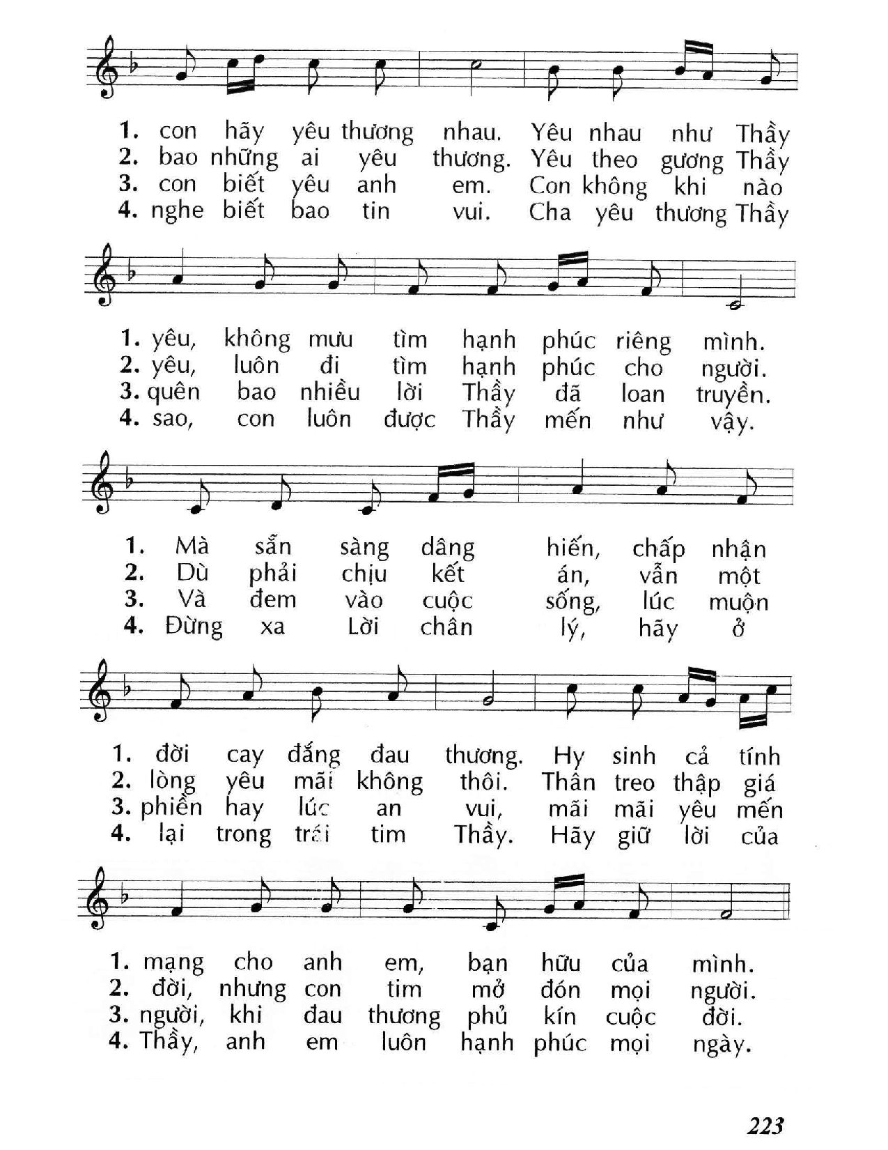 Page 2 of Sheet music PDF Ai yêu mến Thầy - Huy Hoàng