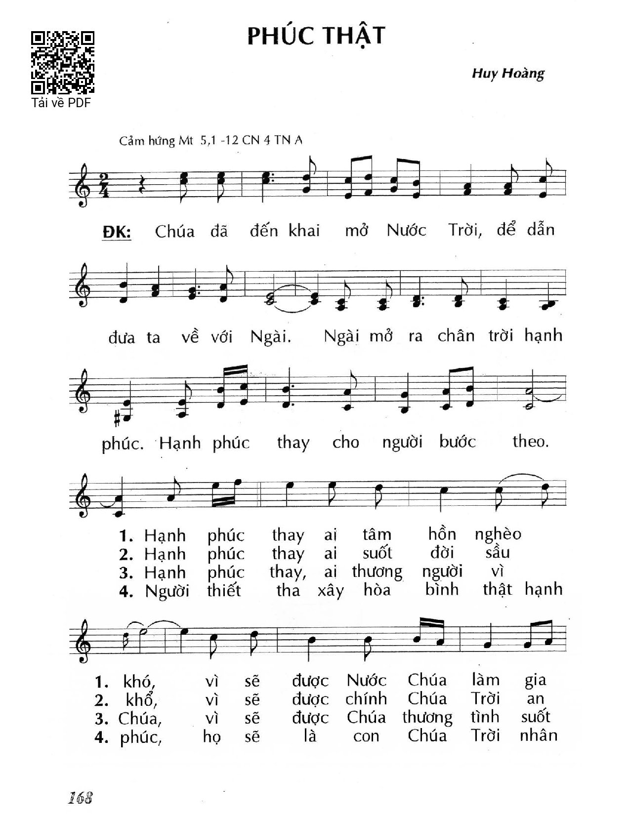 Sheet PDF of Phúc thật 1 