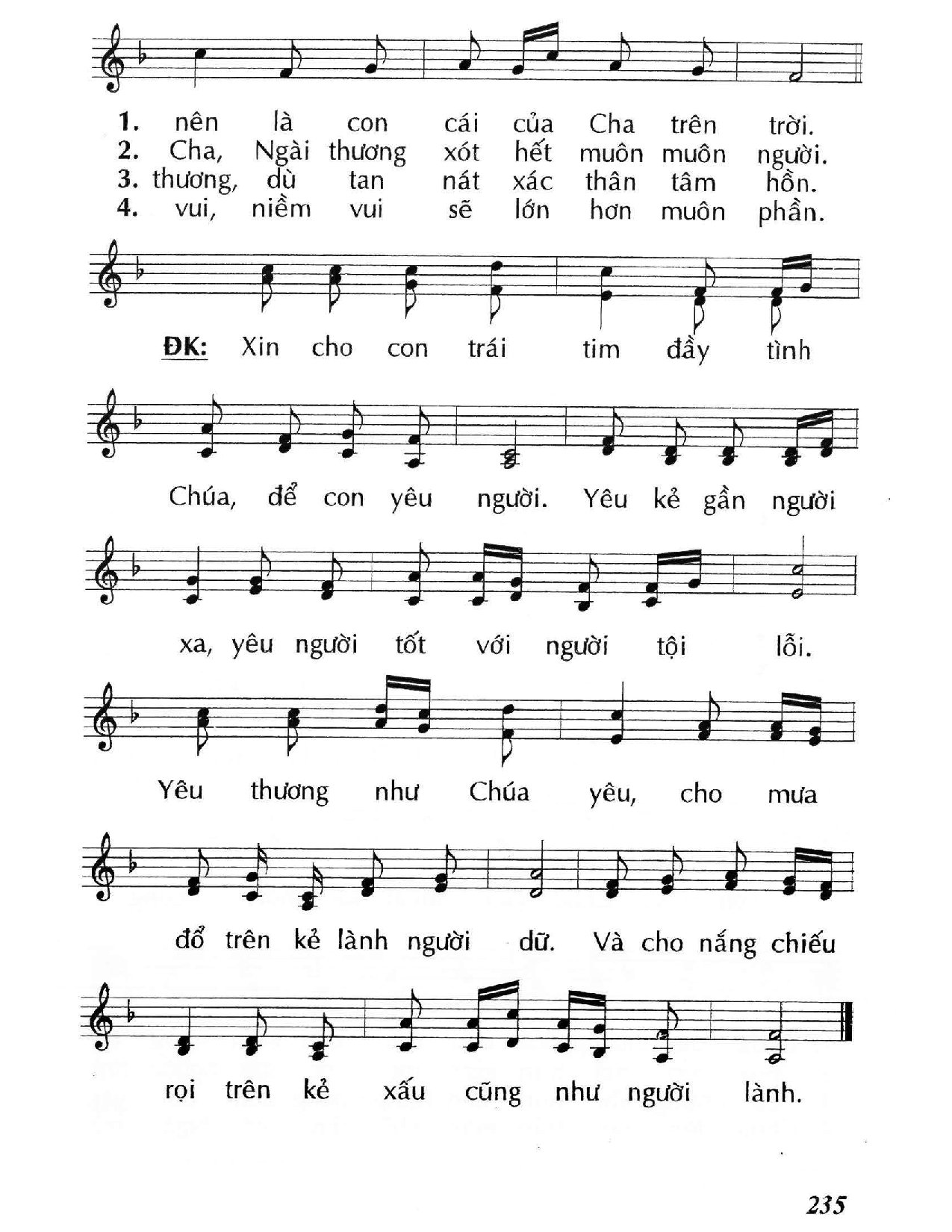 Page 2 of Sheet music PDF Yêu kẻ thù - Huy Hoàng