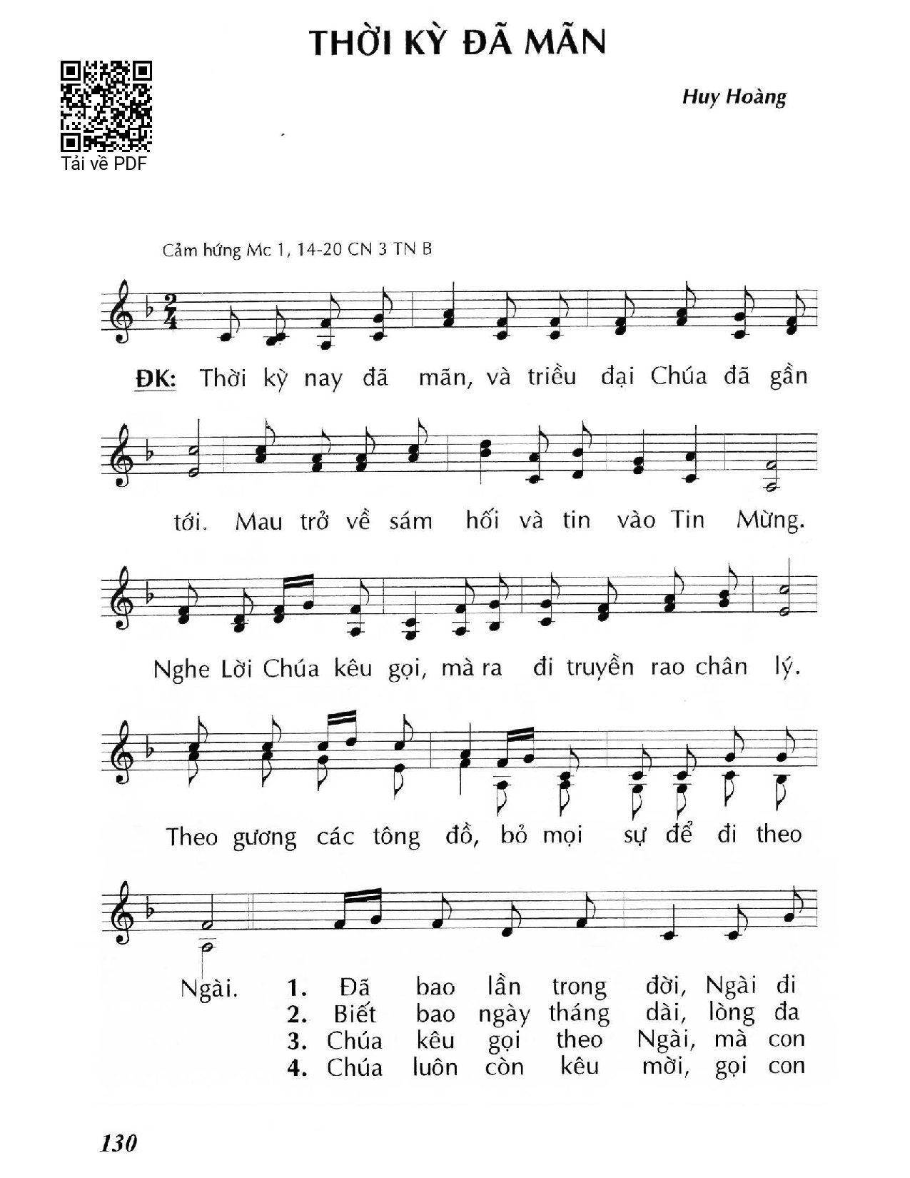 Sheet PDF of Thời kỳ đã mãn (Mc .1)