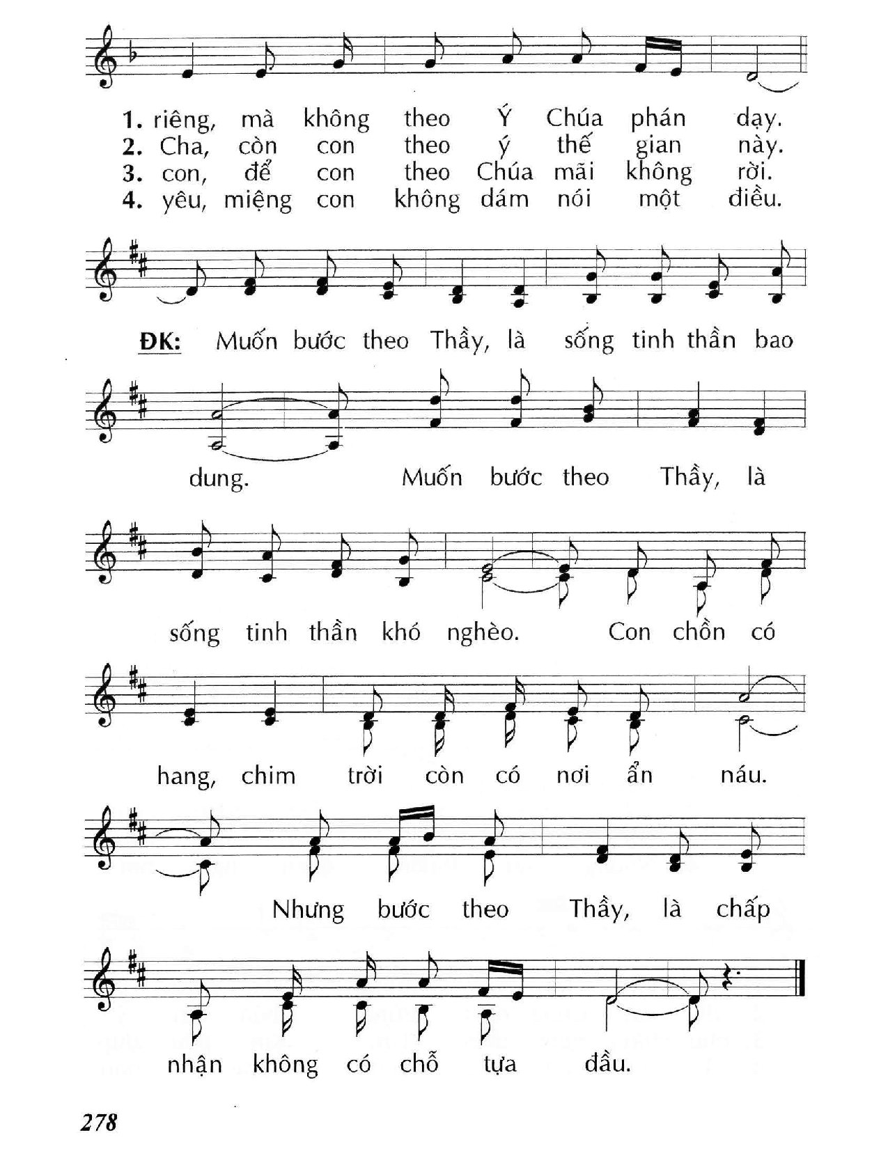 Page 2 of Sheet music PDF Con muốn theo Thầy - Huy Hoàng
