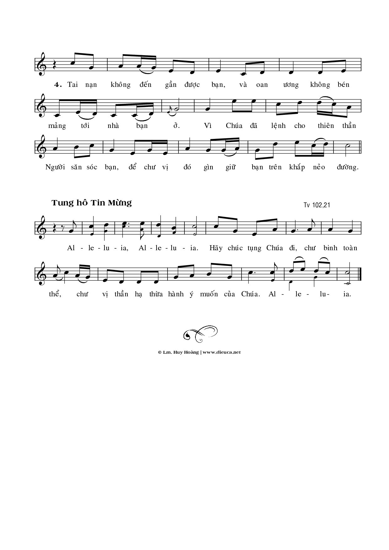 Page 2 of Sheet music PDF Các Thiên Thần Hộ Thủ - Huy Hoàng