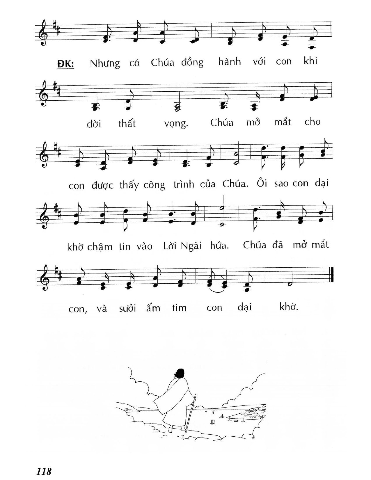 Page 2 of Sheet music PDF Đường đi theo Chúa (Lc. 24) - Huy Hoàng