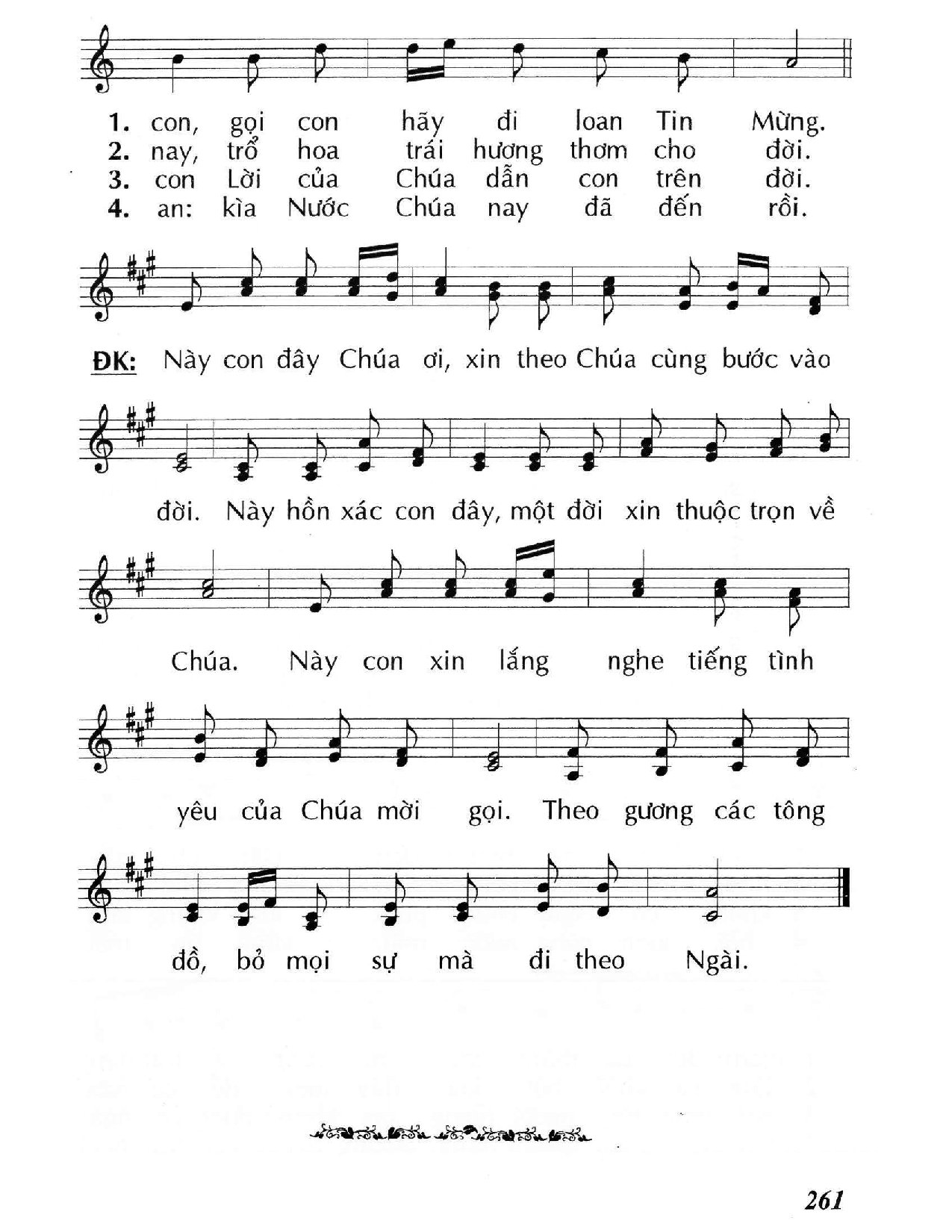 Page 2 of Sheet music PDF Chúa gọi các Tông đồ (Mt. 9) - Huy Hoàng