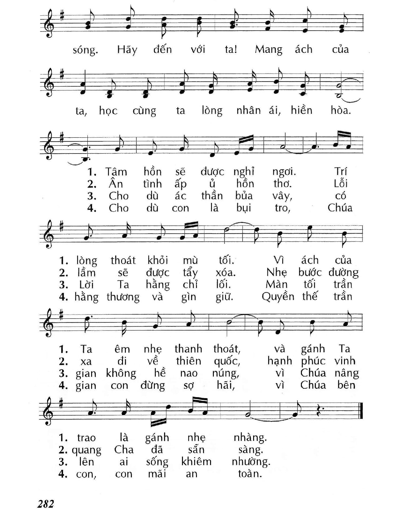 Page 2 of Sheet music PDF Hãy đến với Ta (Mt. 11) - Huy Hoàng