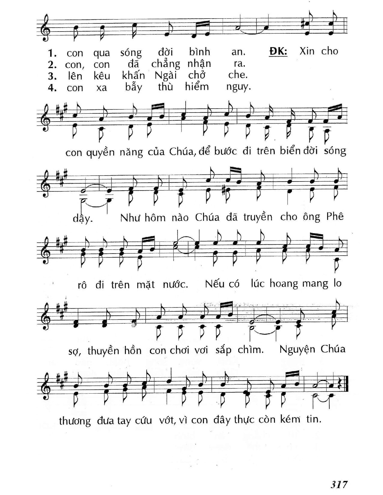 Page 2 of Sheet music PDF Thuyền trong bão tố (Mt. 14) - Huy Hoàng