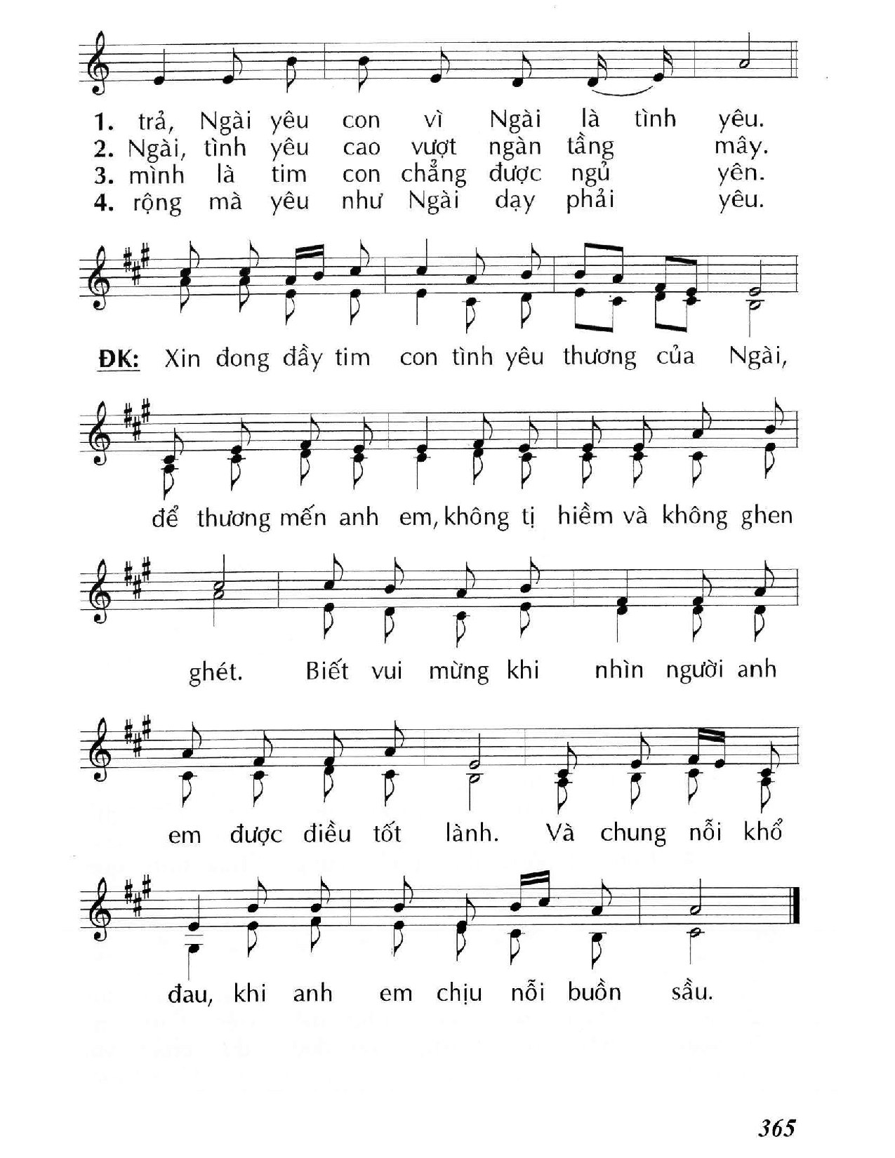 Page 2 of Sheet music PDF Xin đong đầy tim con (Mt. 20) - Huy Hoàng