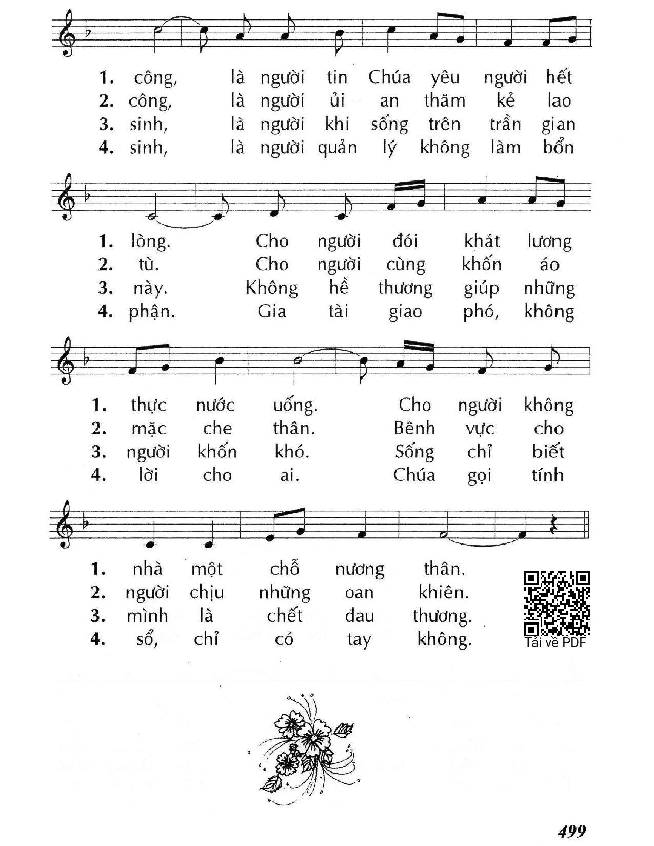 Page 2 of Sheet music PDF Hạnh phúc hay bất hạnh (Mt. 25) - Huy Hoàng